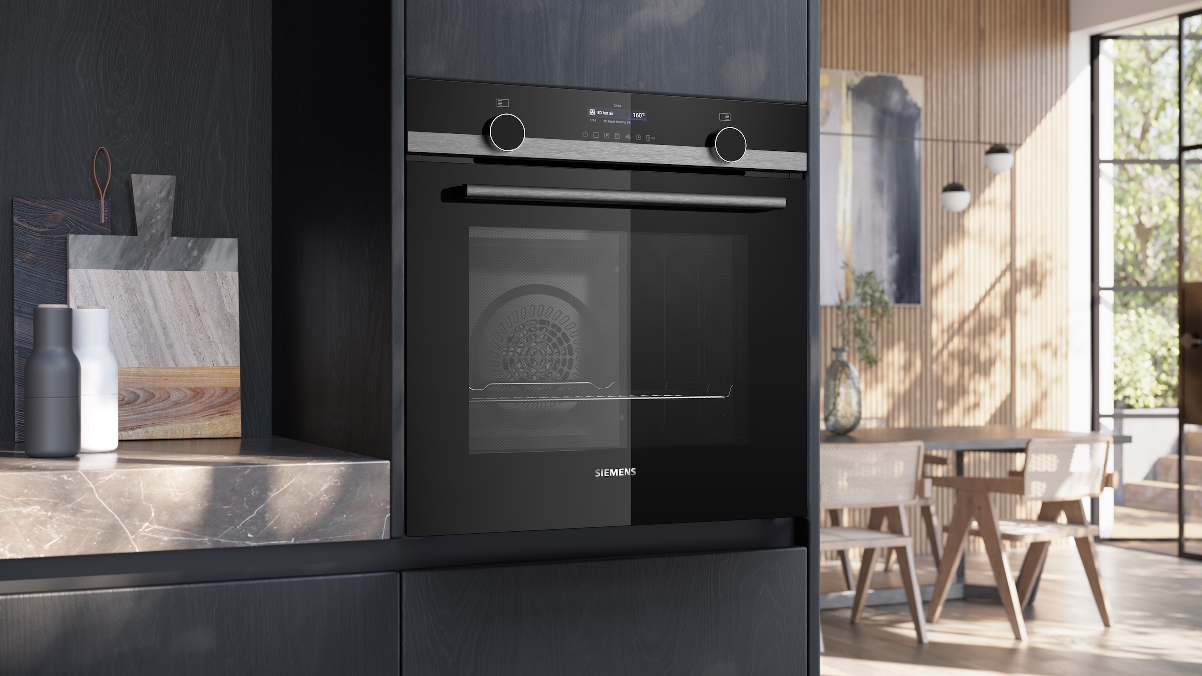 SIEMENS Pyrolyse Backofen iQ500 »HB579GBR3«, mit Teleskopauszug nachrüstbar, AirFry-Funktion