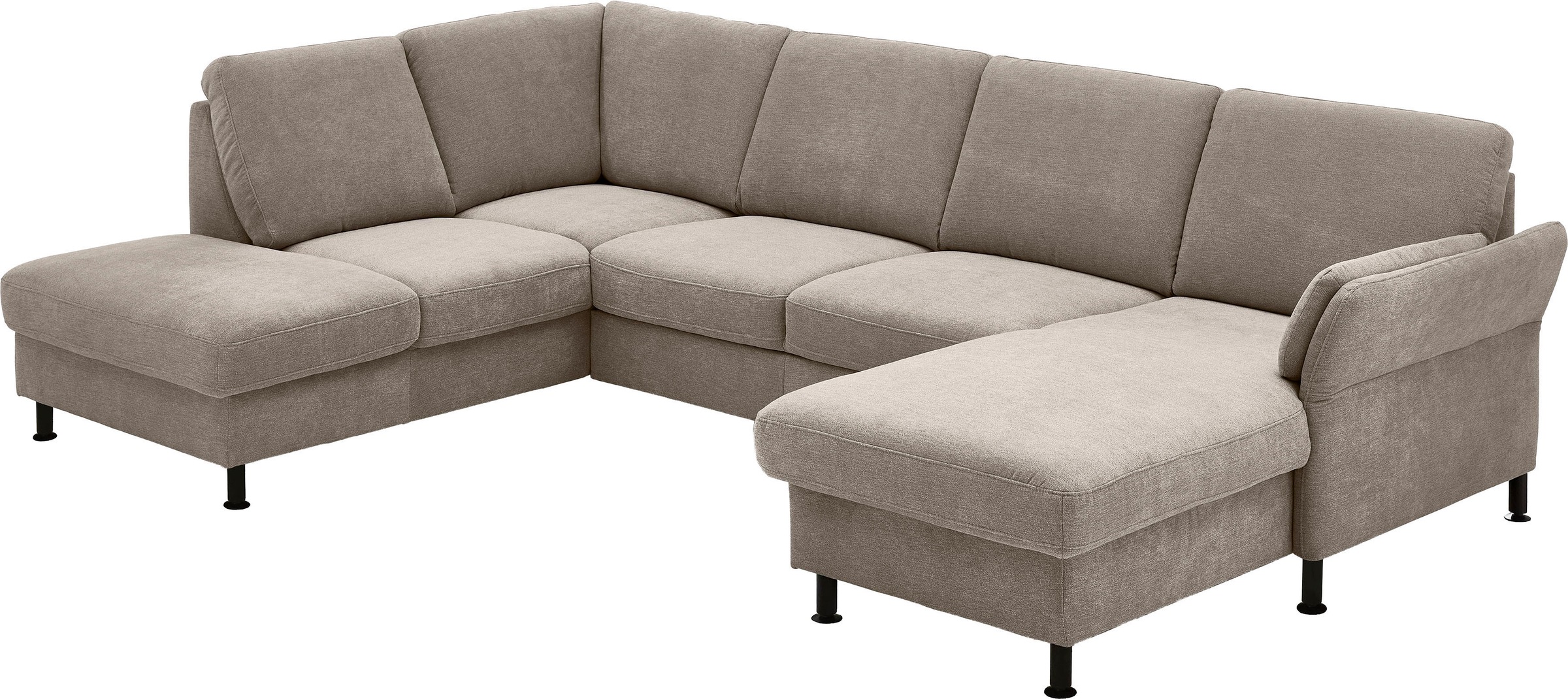 Die PlanBar Wohnlandschaft »ZE-EM18013 U-Form, Breite 305 cm« wahlweise mit Kopfstützen und Liegearmlehne
