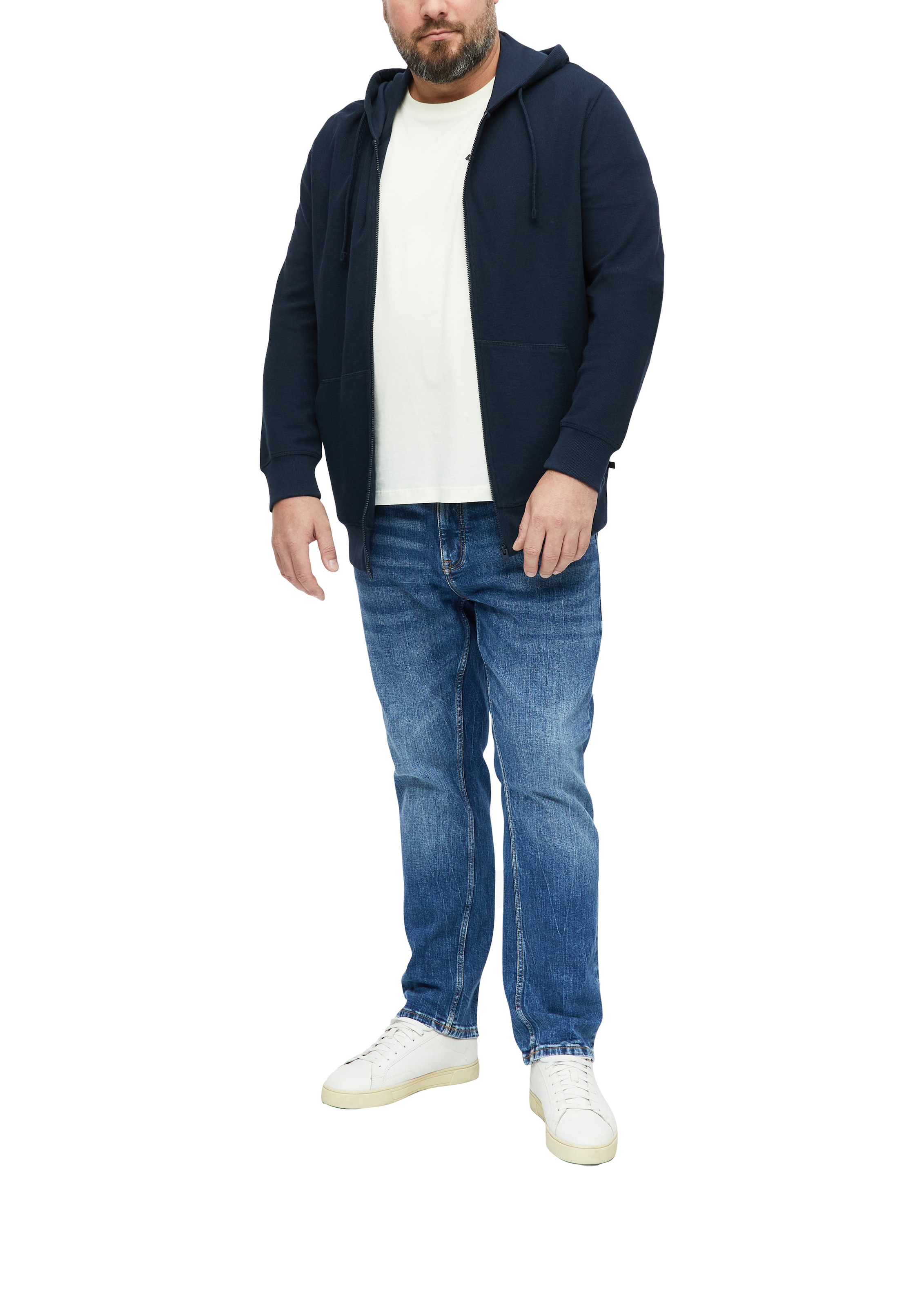 s.Oliver Men Big Sizes Kapuzensweatshirt , unifarben / Große Größen
