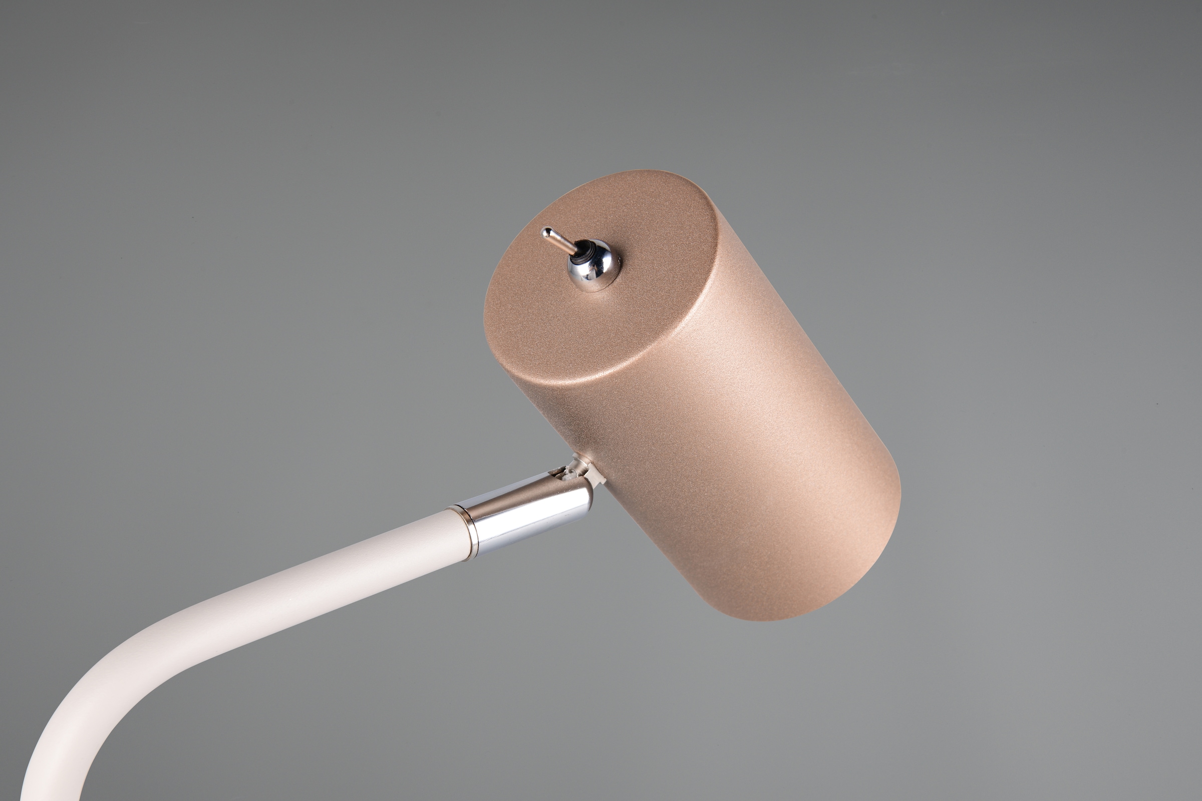 TRIO Leuchten Schreibtischlampe »MARLEY, exkl. 1x GU10 max 5W, Tischleuchte Höhe 45cm« GU10 1 Stk. warmweiß - kaltweiß mit Kippschalter, Leuchtenkopf schwenkbar, 150cm Anschlusskabel