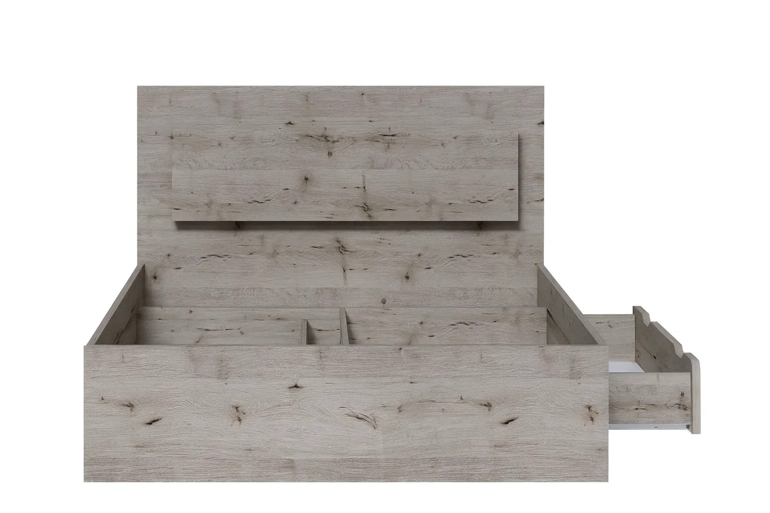 Home affaire Bett »PRESSAC mit Schubladen und Beleuchtung, in 2 Breiten - 160 und 180 cm« Bettgestell mit Schubladen, ohne Lattenrost und Matratze