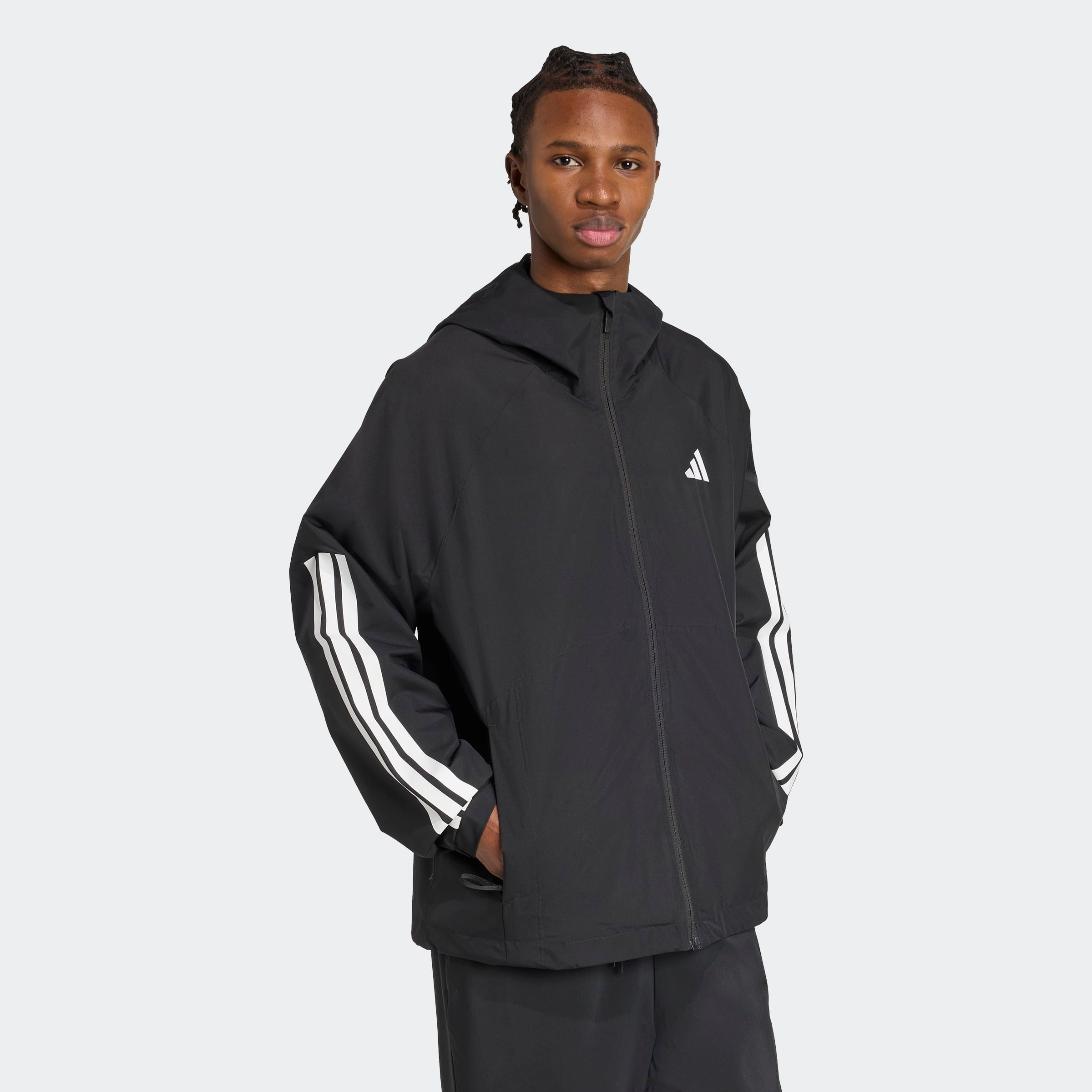 adidas Sportswear Trainingsjacke »ESSENTIALS CLIMAPROOF 3-STREIFEN«