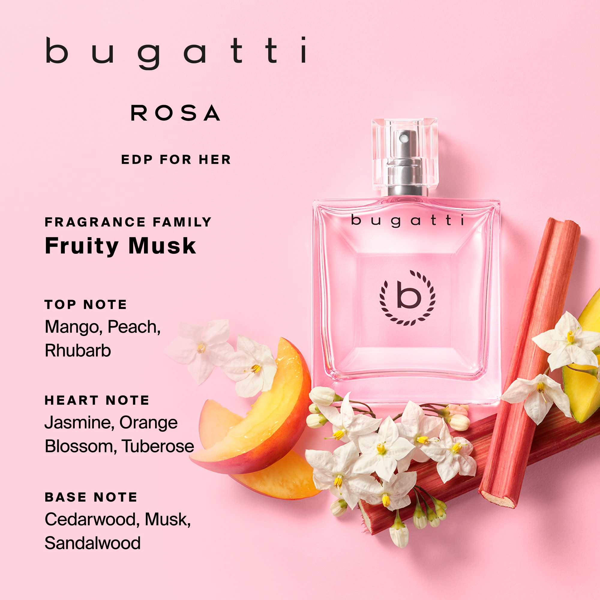 bugatti Eau de Parfum »bugatti ROSA for her EdP 60ml«