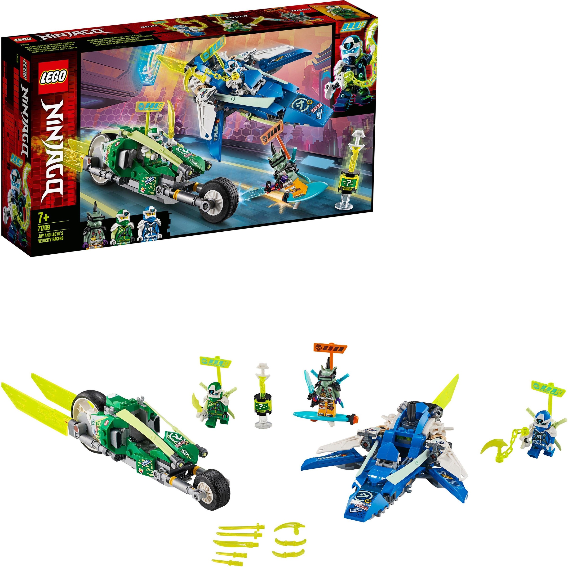 LEGO® Konstruktionsspielsteine »Jay und Lloyds Power-Flitzer (71709), LEGO® NINJAGO®«, (322 St.), Made in Europe