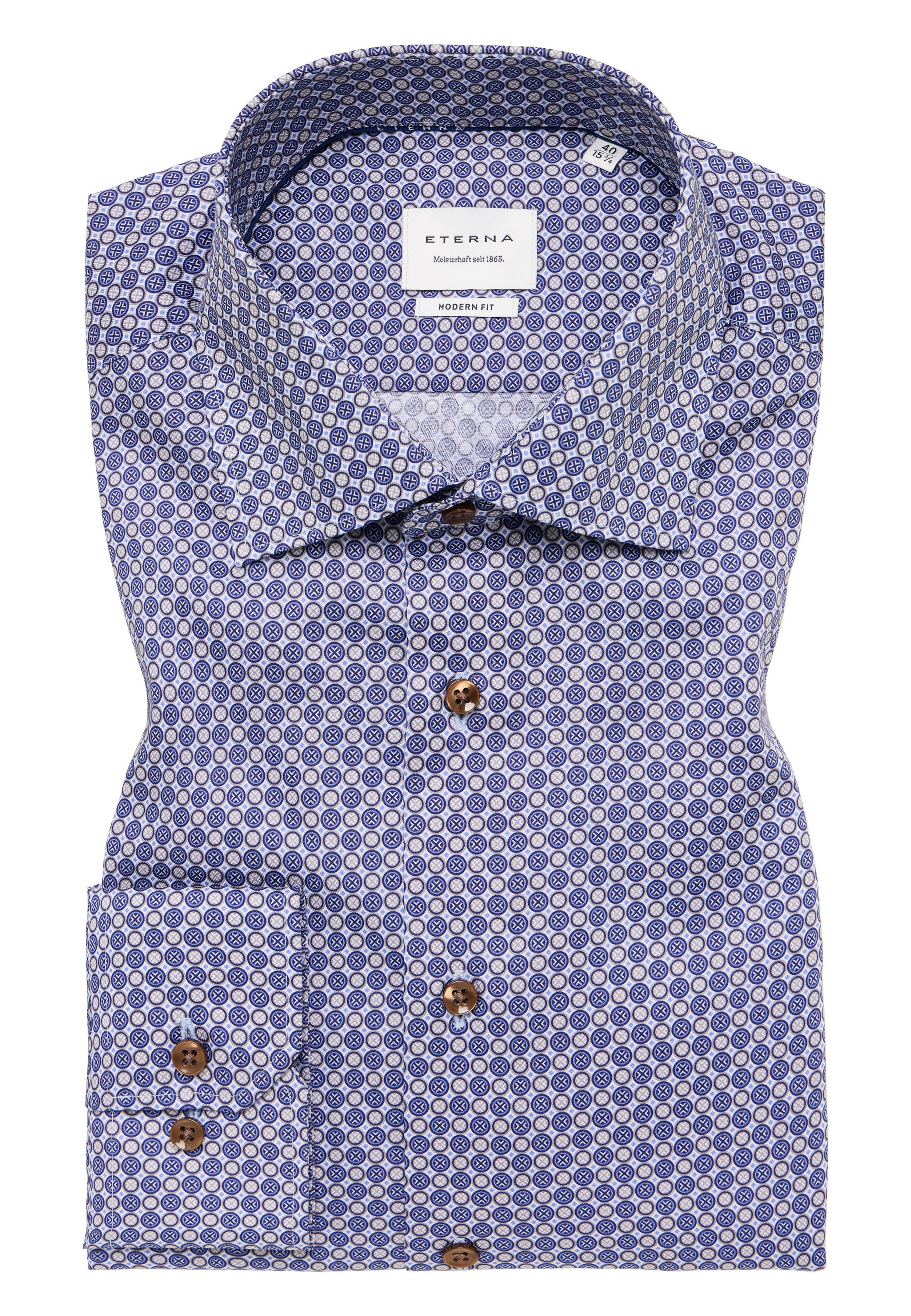 Eterna Langarmhemd »MODERN FIT«, NON IRON (bügelfrei)