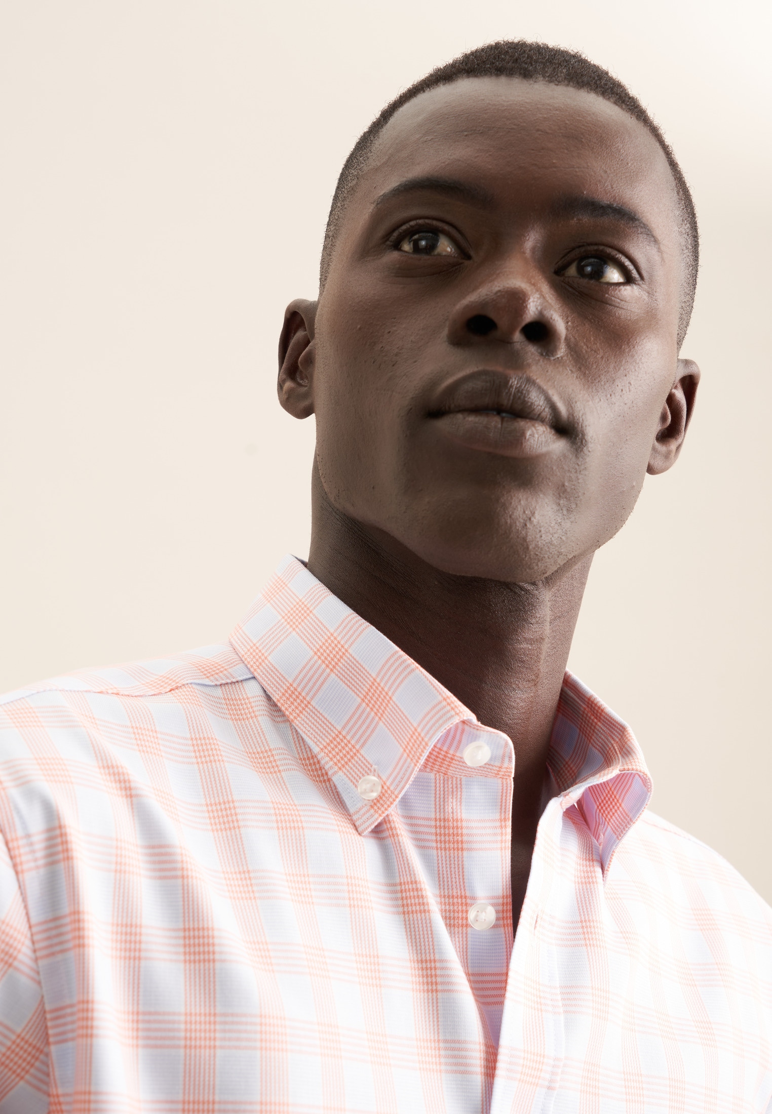 seidensticker Businesshemd »Comfort«, Comfort Kurzarm Button-Down-Kragen Karo