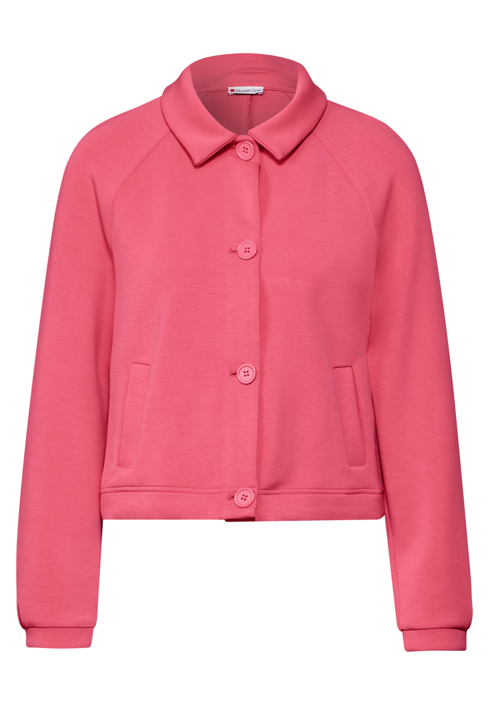 STREET ONE Sweatjacke, im Silk-Look