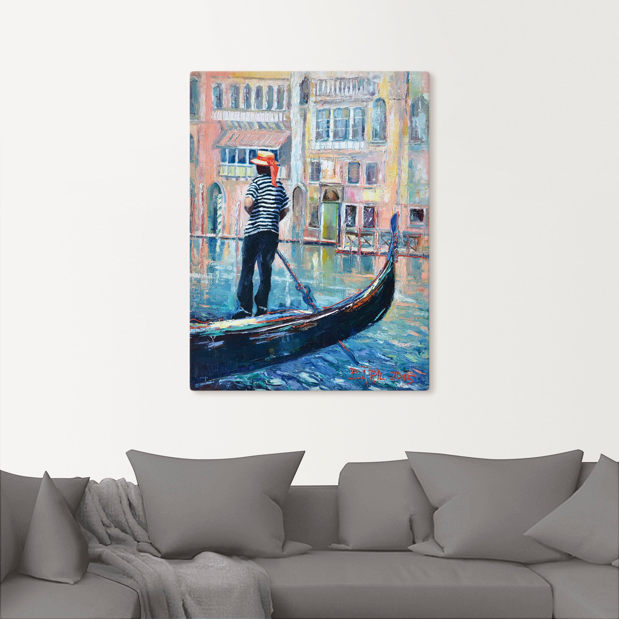 Artland Wandbild »Italienische Erinnerungen II«, Bilder von Booten & Schiffen, (1 St.), als Alubild, Leinwandbild, Wandaufkleber oder Poster in versch. Größen