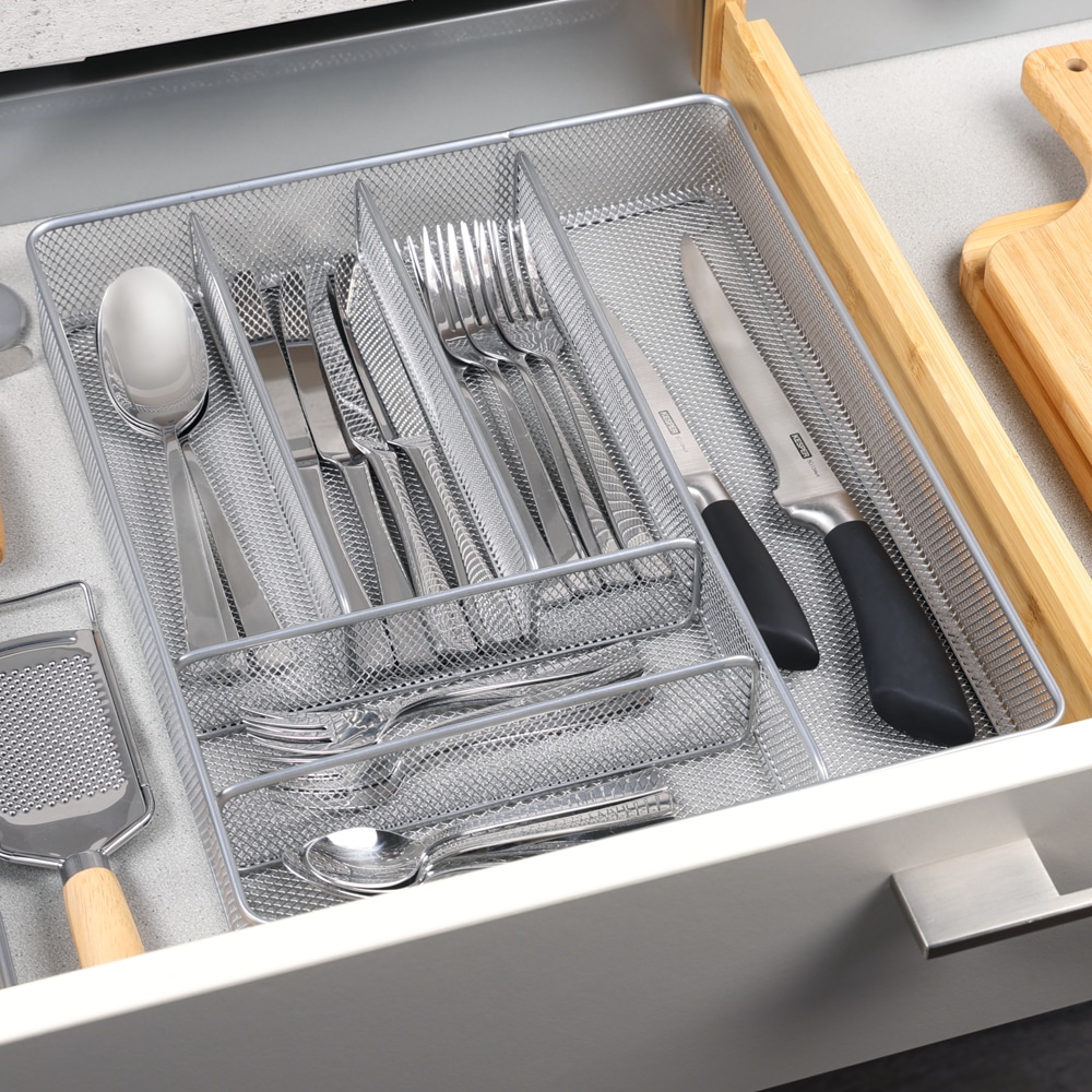 KESPER® Besteckeinsatz »Besteckkasten mit 6 Fächern aus Metall« 1 Stk. tlg. Organizer mit durchdachter Fächeraufteilung