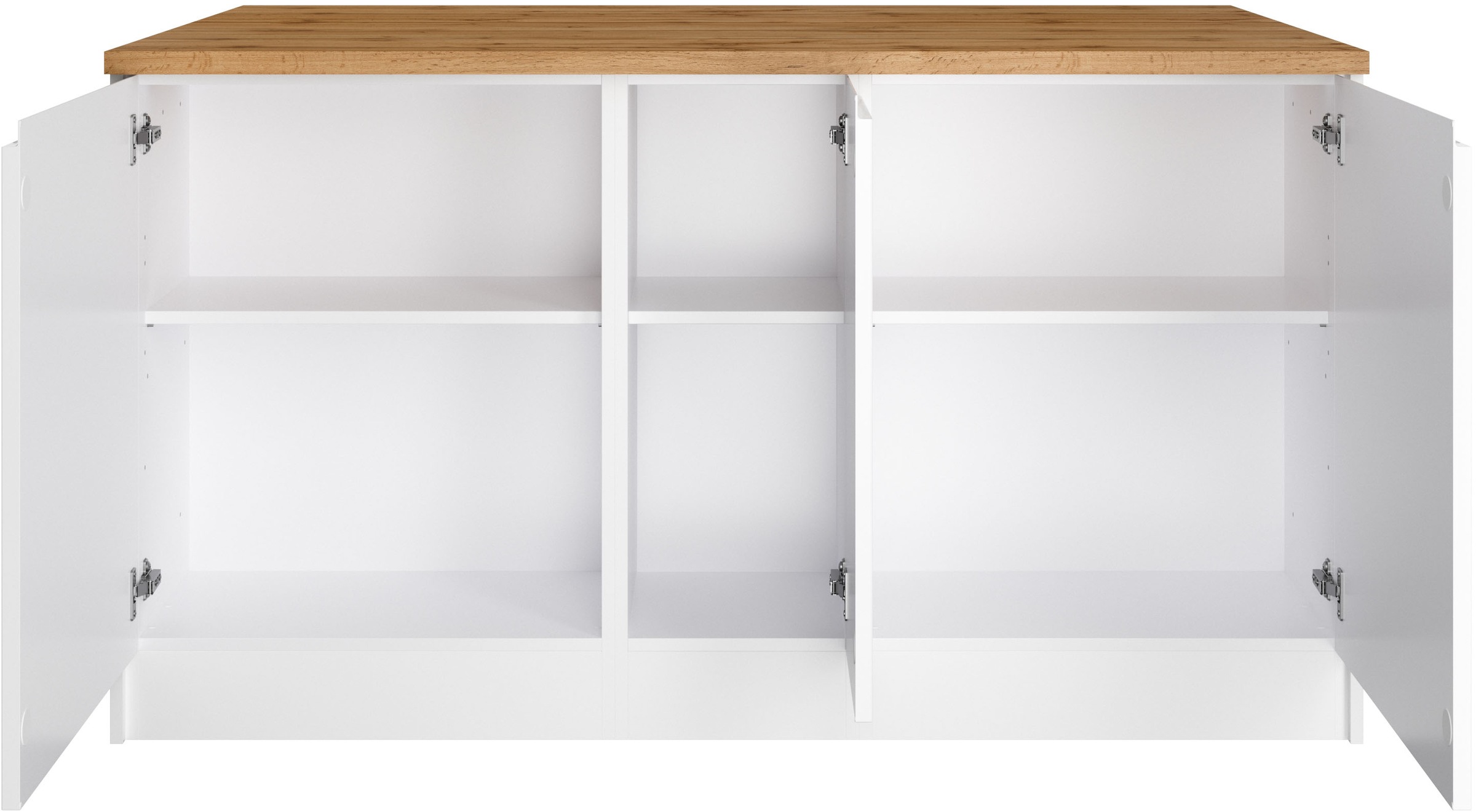 KOCHSTATION Kücheninsel »KS-Virginia«, Breite 153 cm, MDF-Fronten, Flaschenregal