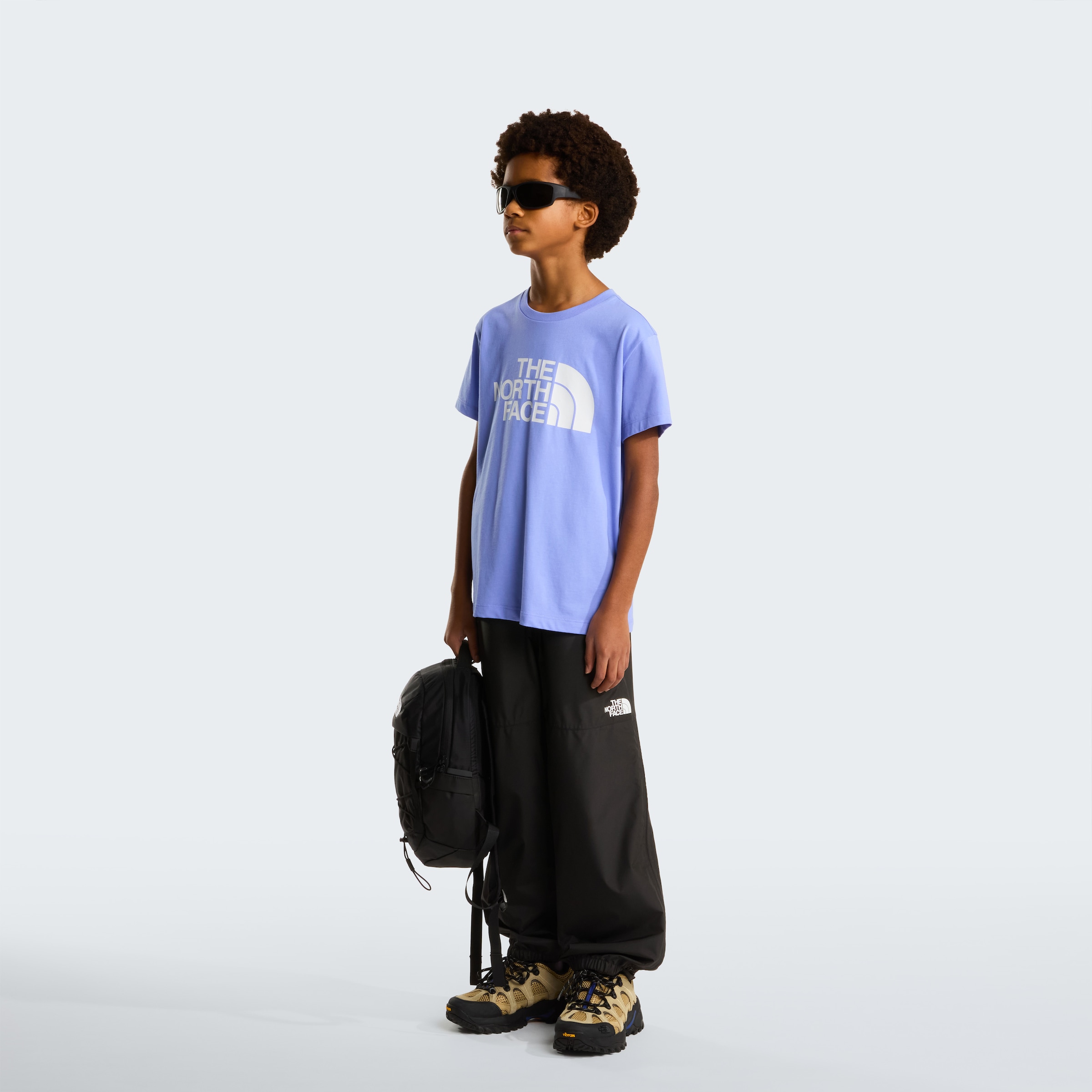 The North Face T-Shirt »TEEN EASY REGULAR SS TEE« für Jugendliche, sportlicher Stil, Kurzarm, Rundhalsausschnitt