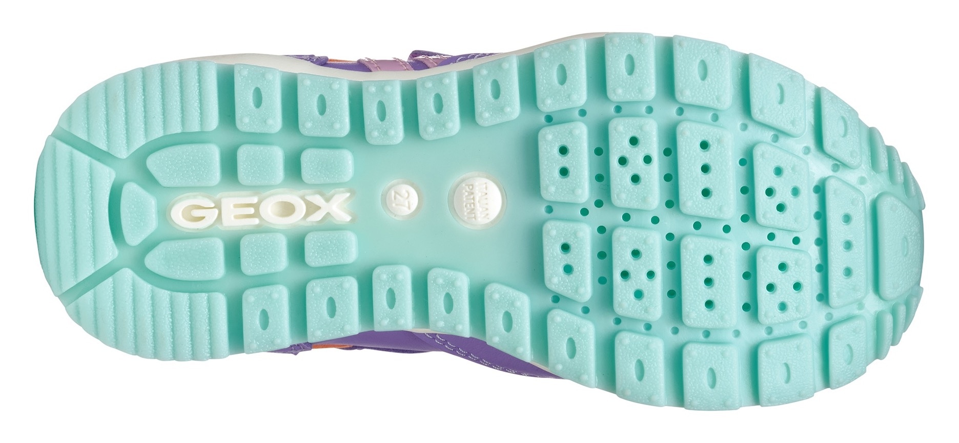 Geox Sneaker »J PAVEL GIRL«, Freizeitschuh, Klettschuh in bunter Farbkombination