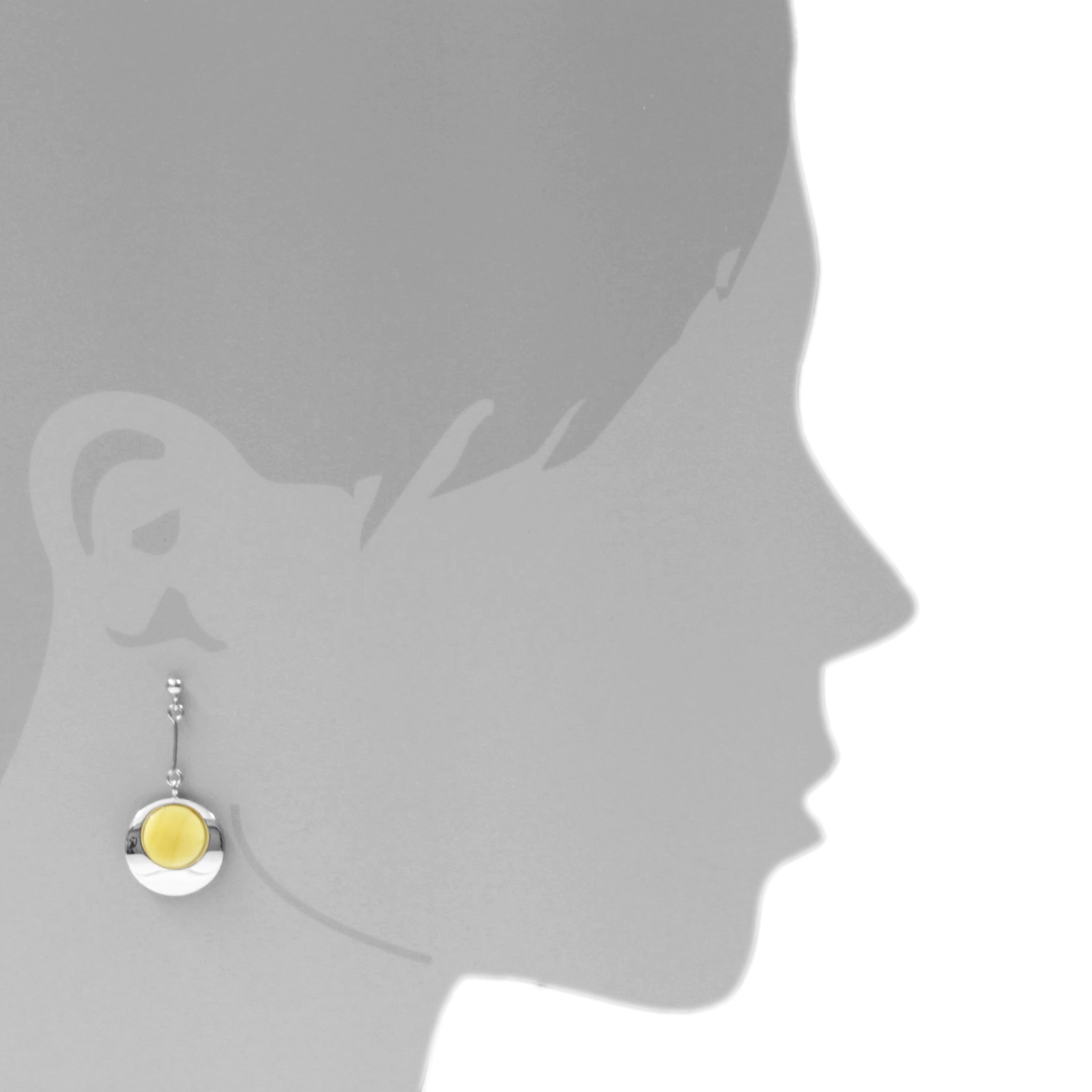 OSTSEE-SCHMUCK Paar Ohrhänger »- Alina - Silber 925/000 - Bernstein«