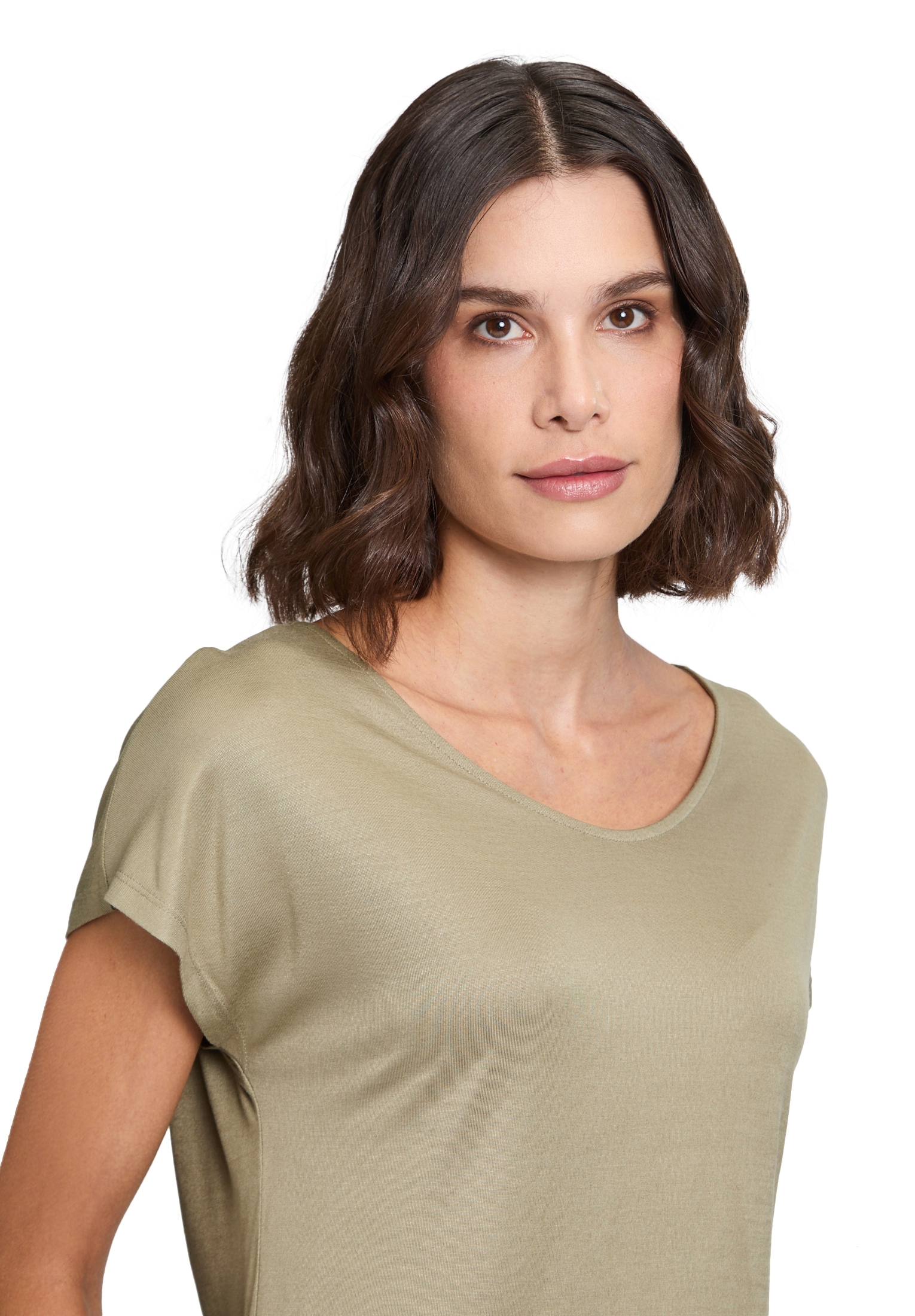 Betty Barclay Kurzarmshirt »Basic Shirt mit V-Ausschnitt«
