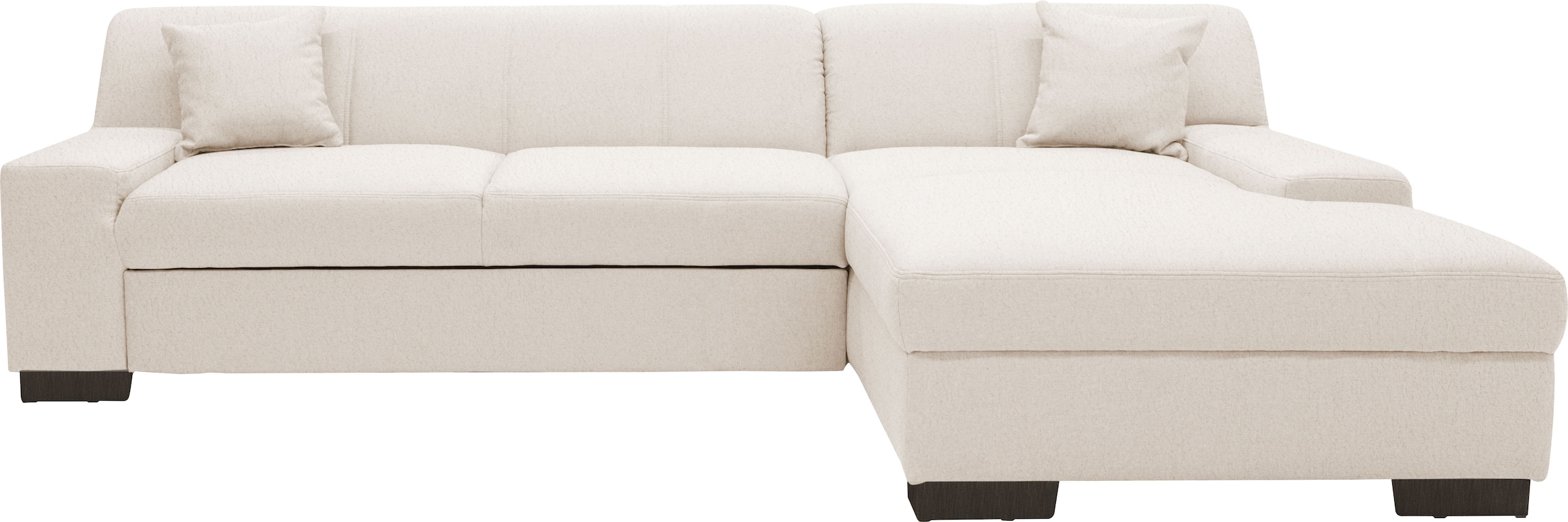 OTTO home Ecksofa »Faxe 268 x 153 cm, auch mit Schlaffunktion« L-Form, aus pflegeleichtem, weichem Luxus-Microfaser Bezug