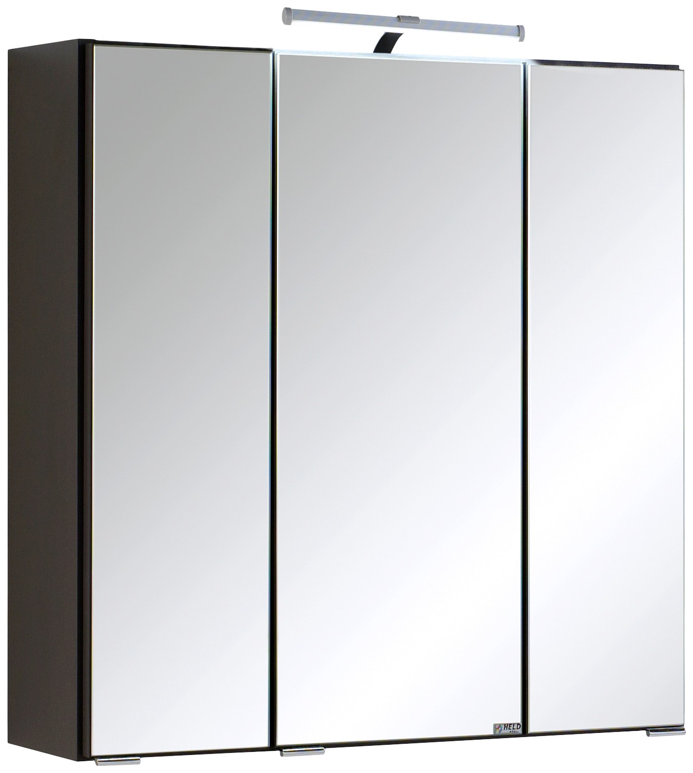 HELD MÖBEL Spiegelschrank »Texas Spiegel Badmöbel Badschrank Badspiegel Bestseller«, mit 3 Türen, Breite 60cm, wahlweise mit LED, Badezimmerspiegelschrank