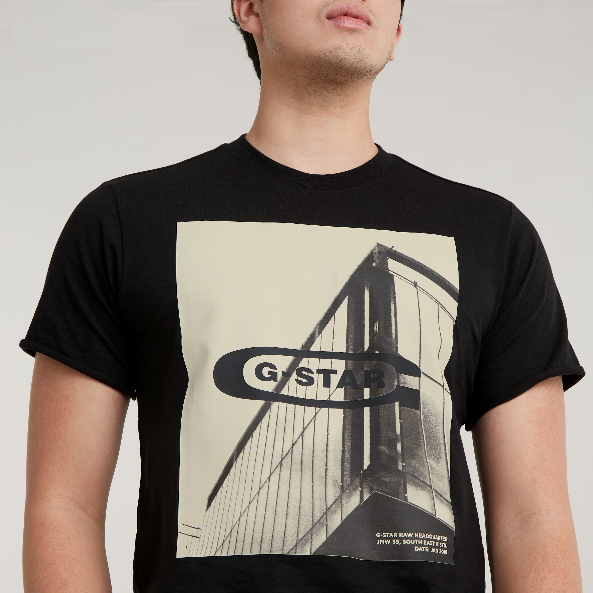 G-STAR T-Shirt »HQ oldskool logo lash r t«