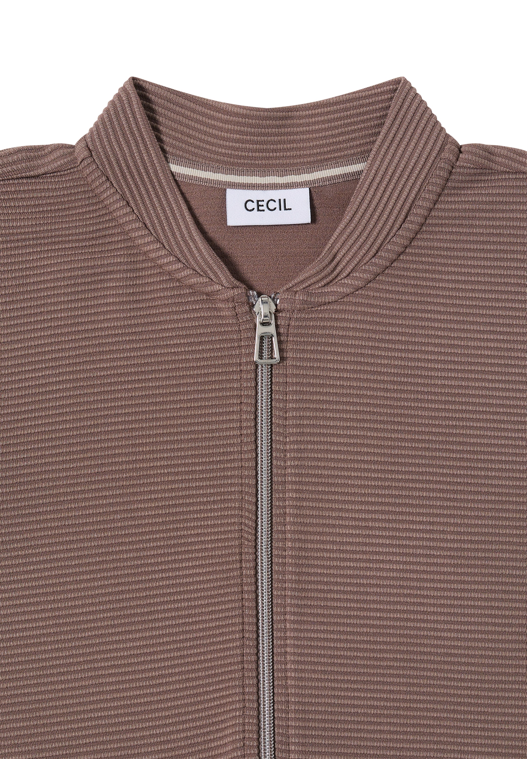 Cecil Blouson, mit Reißverschluss, im Ottoman-Look