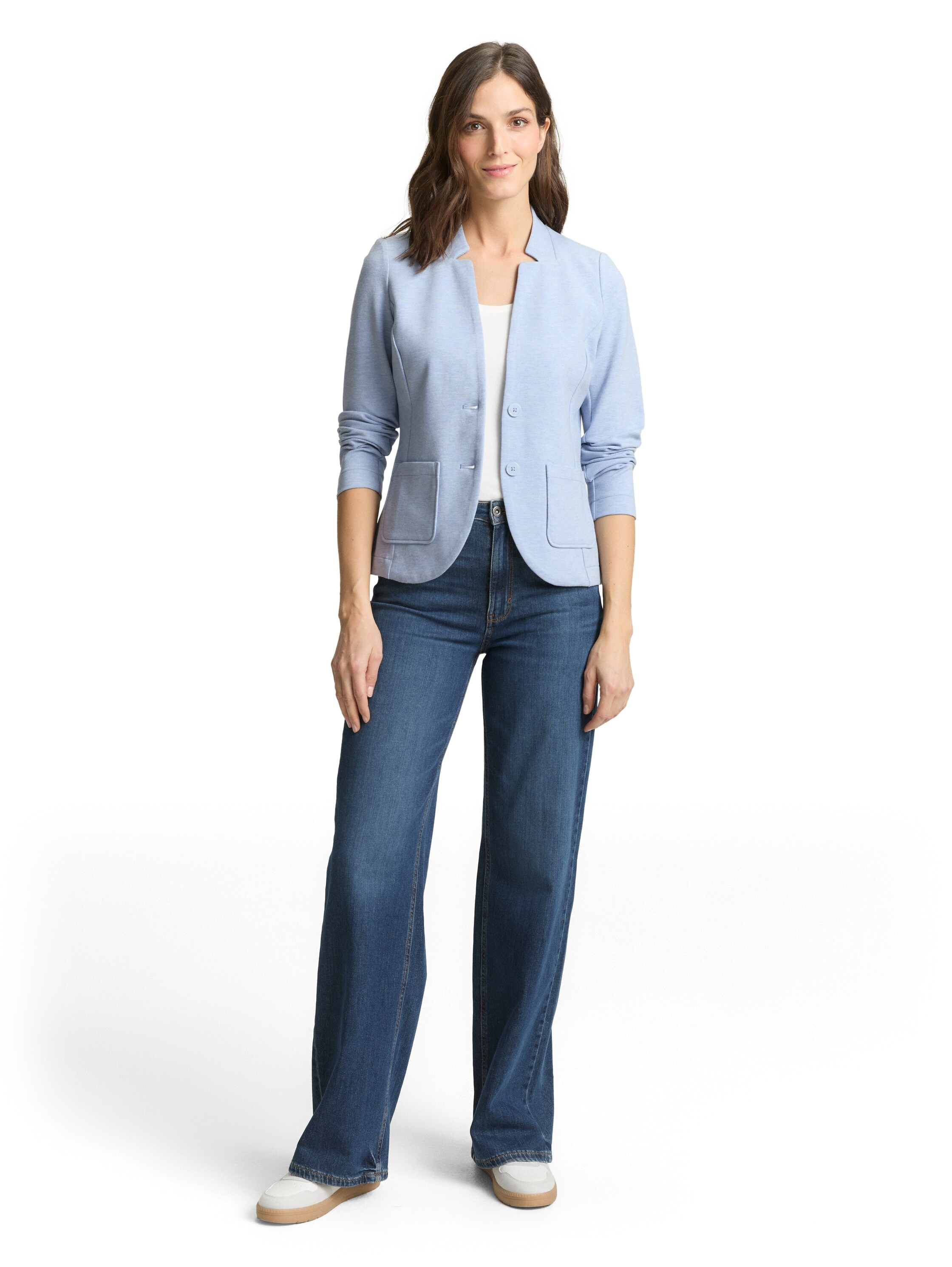 TOM TAILOR Sweatblazer »Fied« mit aufgesetzten Taschen und Struktur