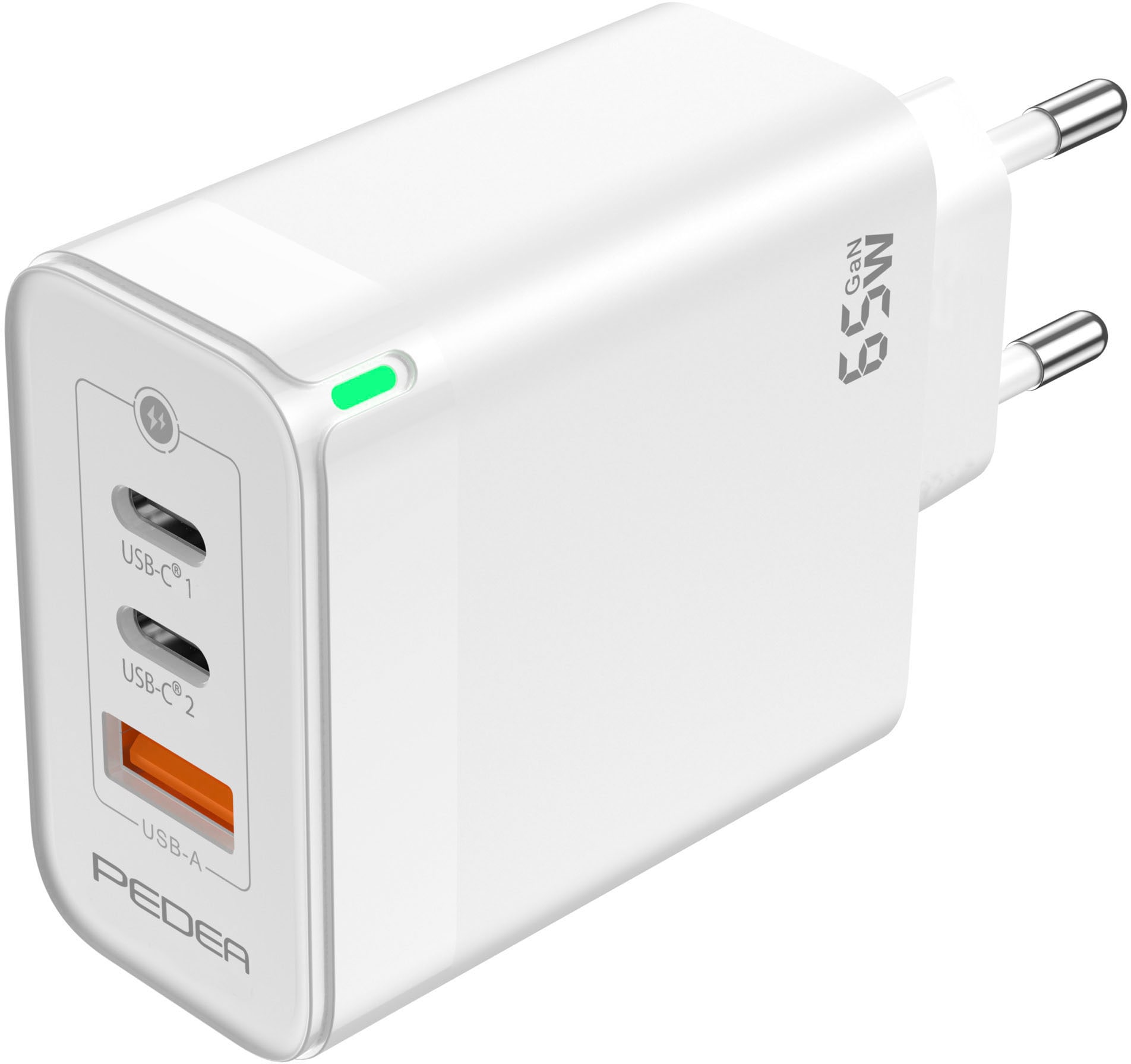 Schnelllade-Gerät »Triple 65W GaN USB-C (PD) USB-A«, geeignet für Apple iPhone,...