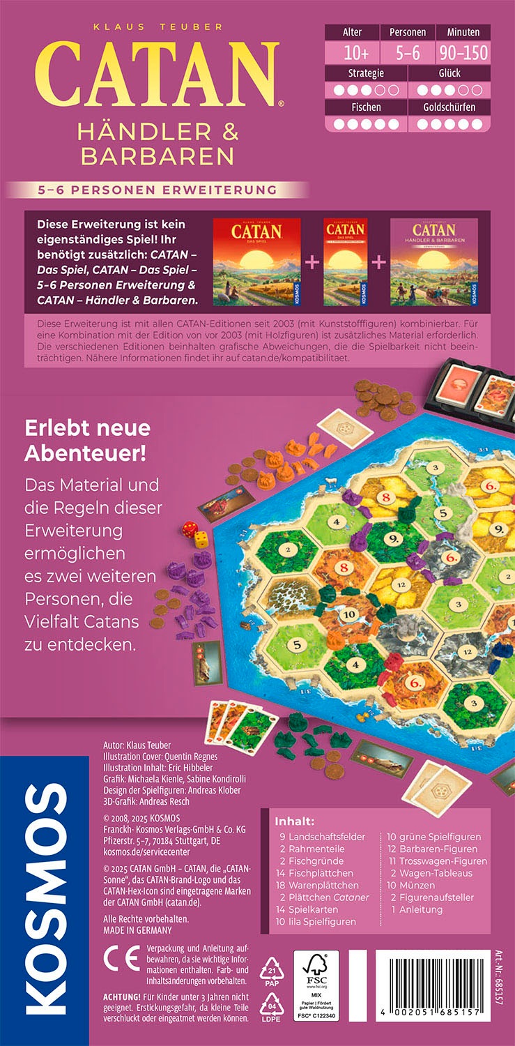 Kosmos Spiel »CATAN Händler & Barbaren 5/6«, Made in Germany
