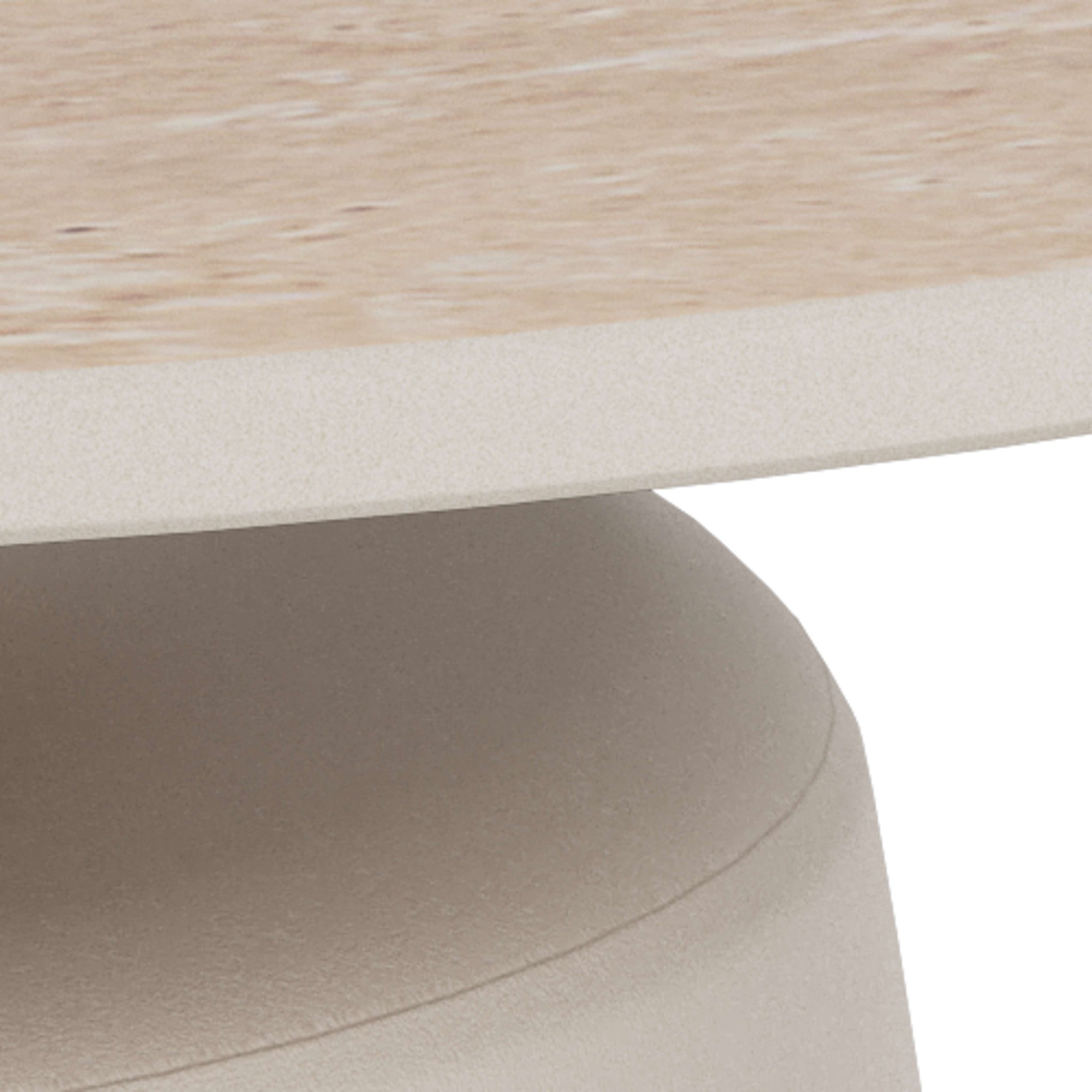 ACTONA GROUP Couchtisch »Kaffeetisch, Beistelltisch« Tisch, keramisch, Säule, Ø70x39cm
