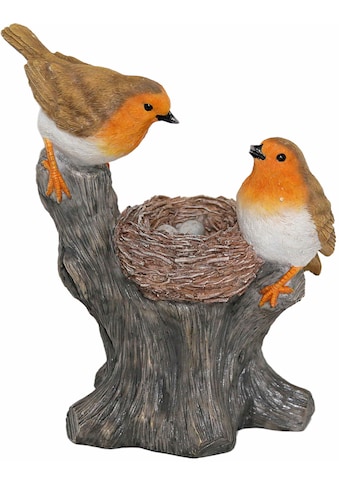 Casa Collection by Jänig Tierfigur »Rotkehlchen mit Nest auf einem Stamm sitzend,... kaufen