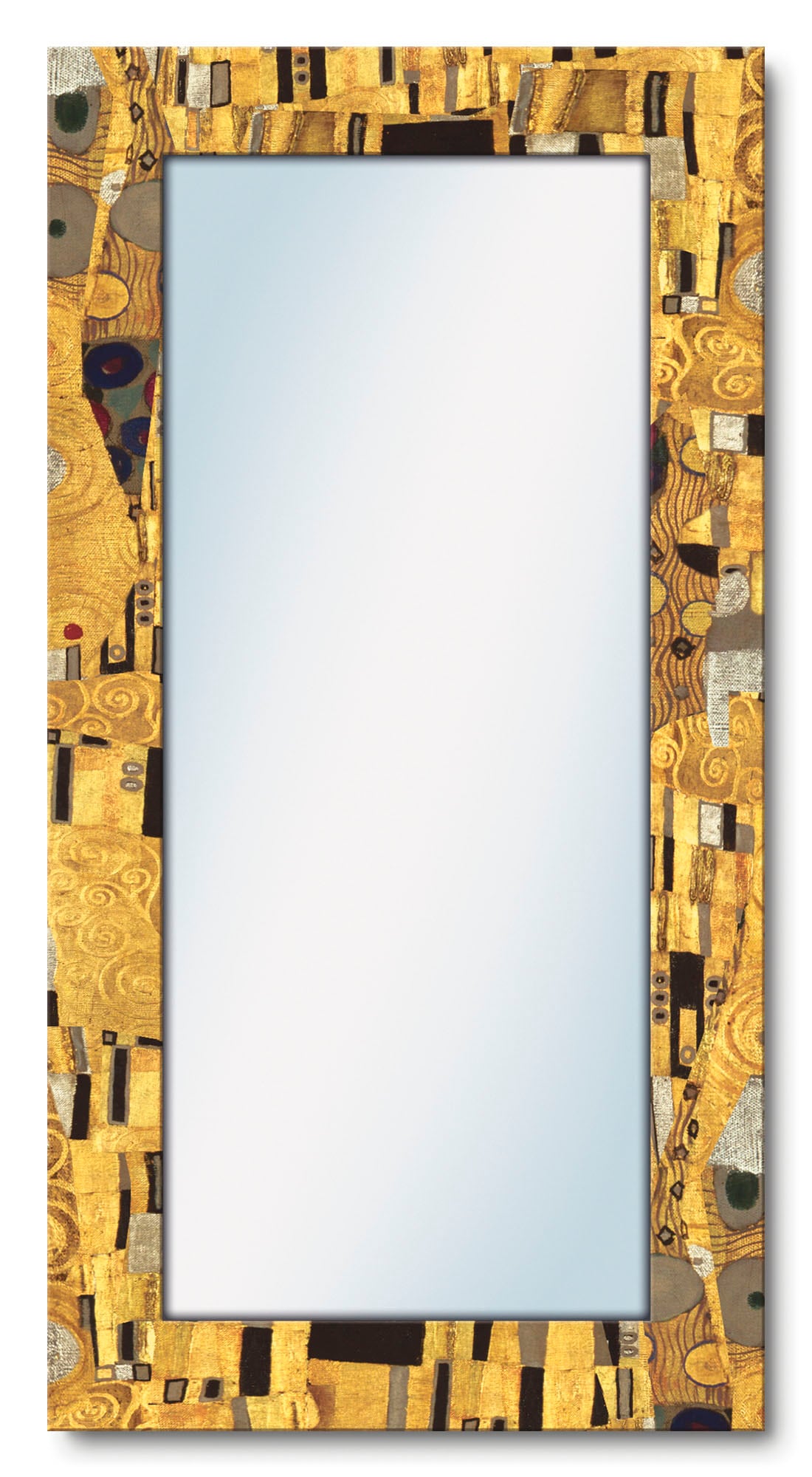 Dekospiegel »Der Kuß«, gerahmter Ganzkörperspiegel, Wandspiegel, mit Motivrahmen,...