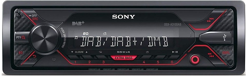 Sony Autoradio »DSX-A310KIT«, (UKW mit RDS-Digitalradio (DAB+) 220 W)
