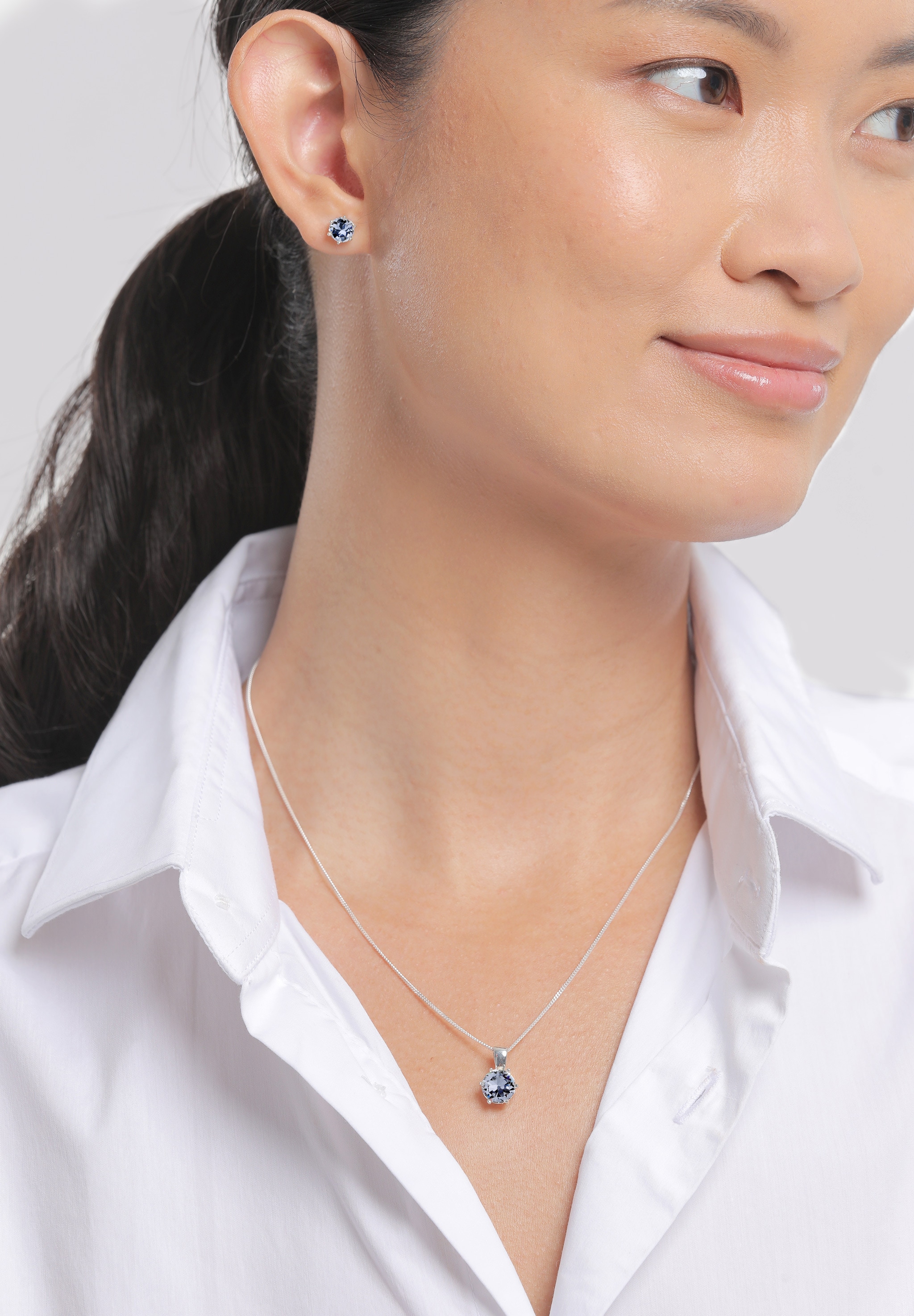 Elli Ohrring und Ketten Set »Schmuckset 925 Sterling Silber, mit Kristallen von Swarovski®« ()