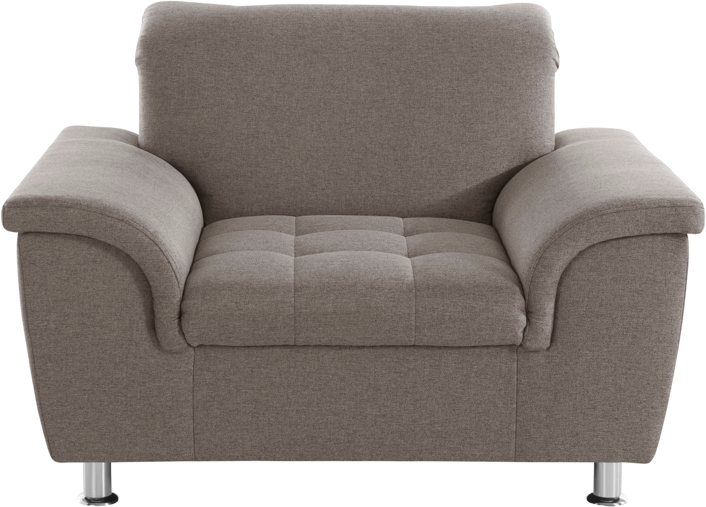 DOMO collection Sessel »Franzi, zeitlos und elegant, moderne Sitzheftung« wahlweise mit Kopfteilverstellung