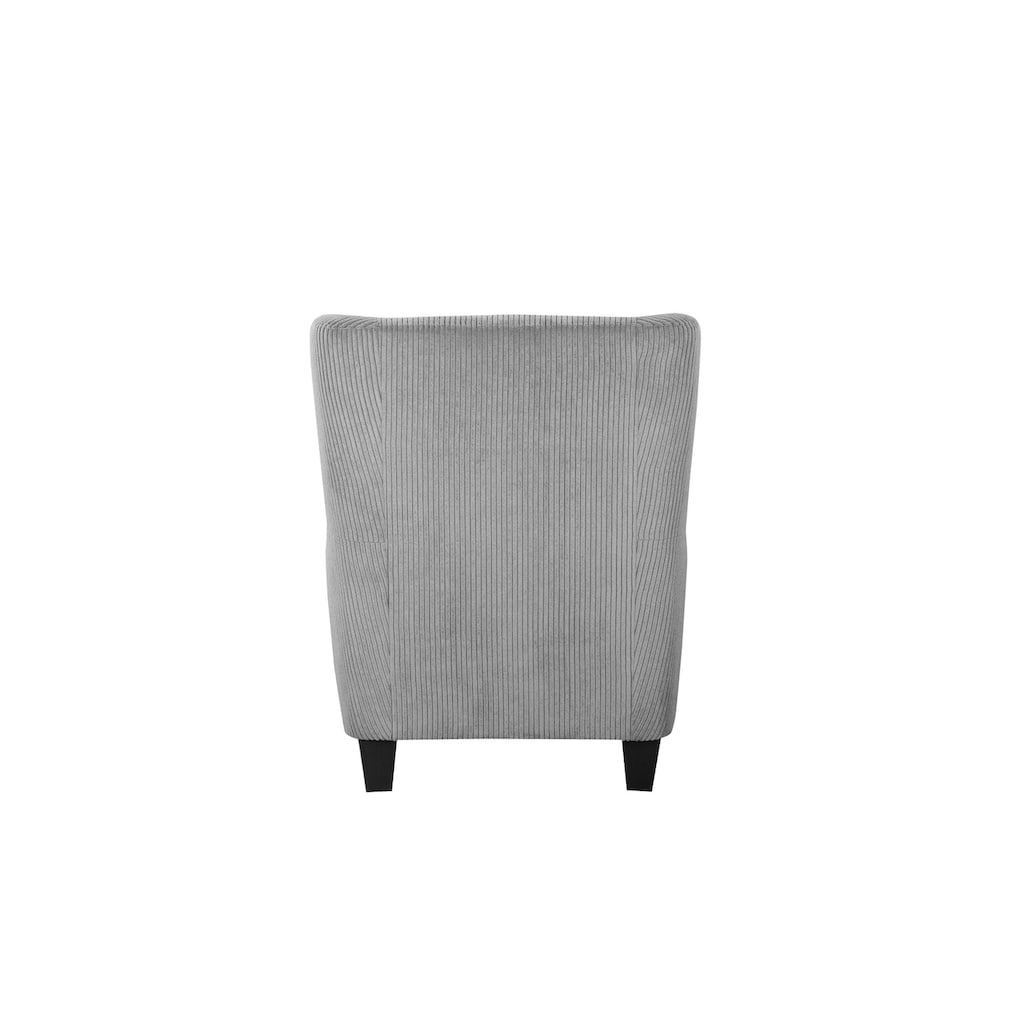 Home affaire Ohrensessel »Chilly, Sessel«, (Set, 2 St., bestehend aus Sessel und Hocker)