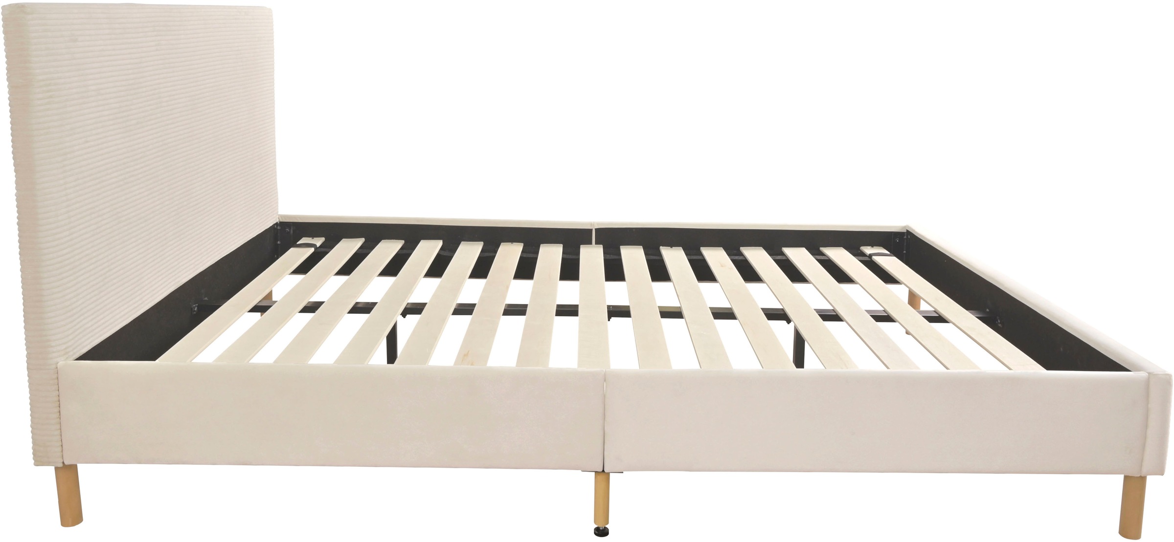 Home affaire Polsterbett »Armandine inkl. Lattenrost«, Kopfteil mit Cordbezug, erhältlich in den Breiten 140cm & 180cm