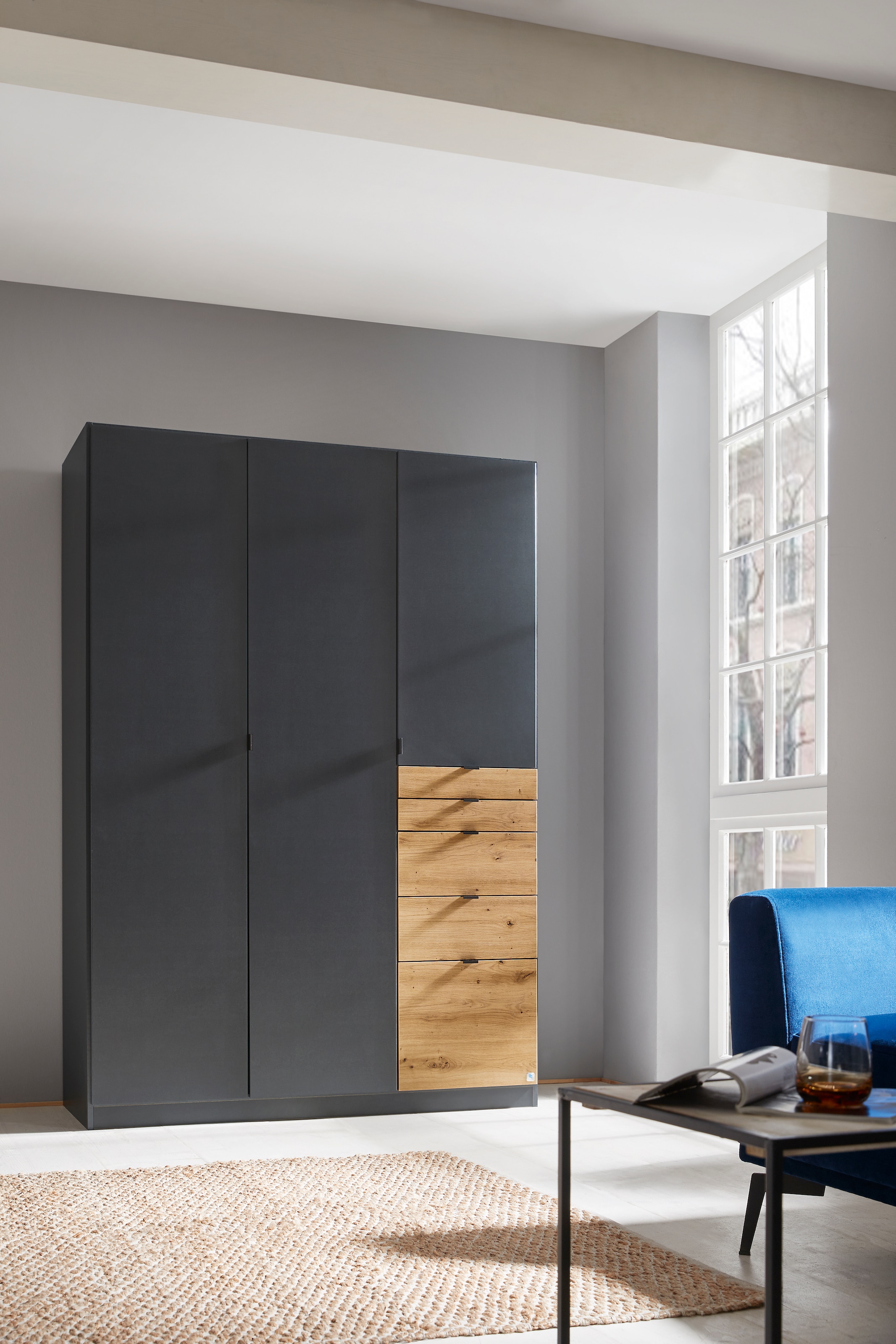 rauch Drehtürenschrank »Kleiderschrank Schrank Garderobe Wäscheschrank Ankleide ONTARIO« Breiten 136/181 cm, 