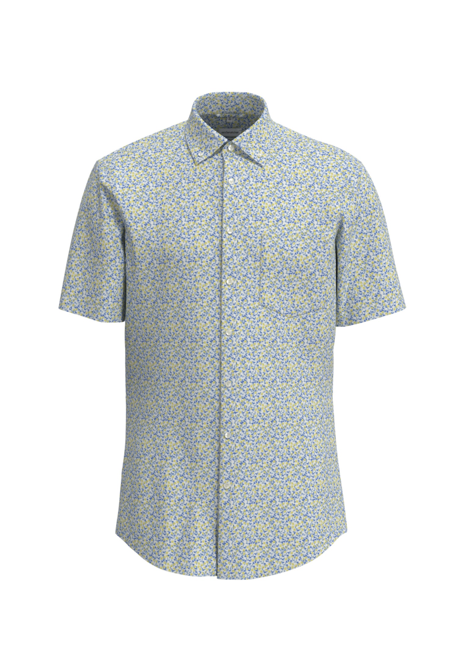 seidensticker Businesshemd »Regular«, Regular Kurzarm Button-Down-Kragen Druck