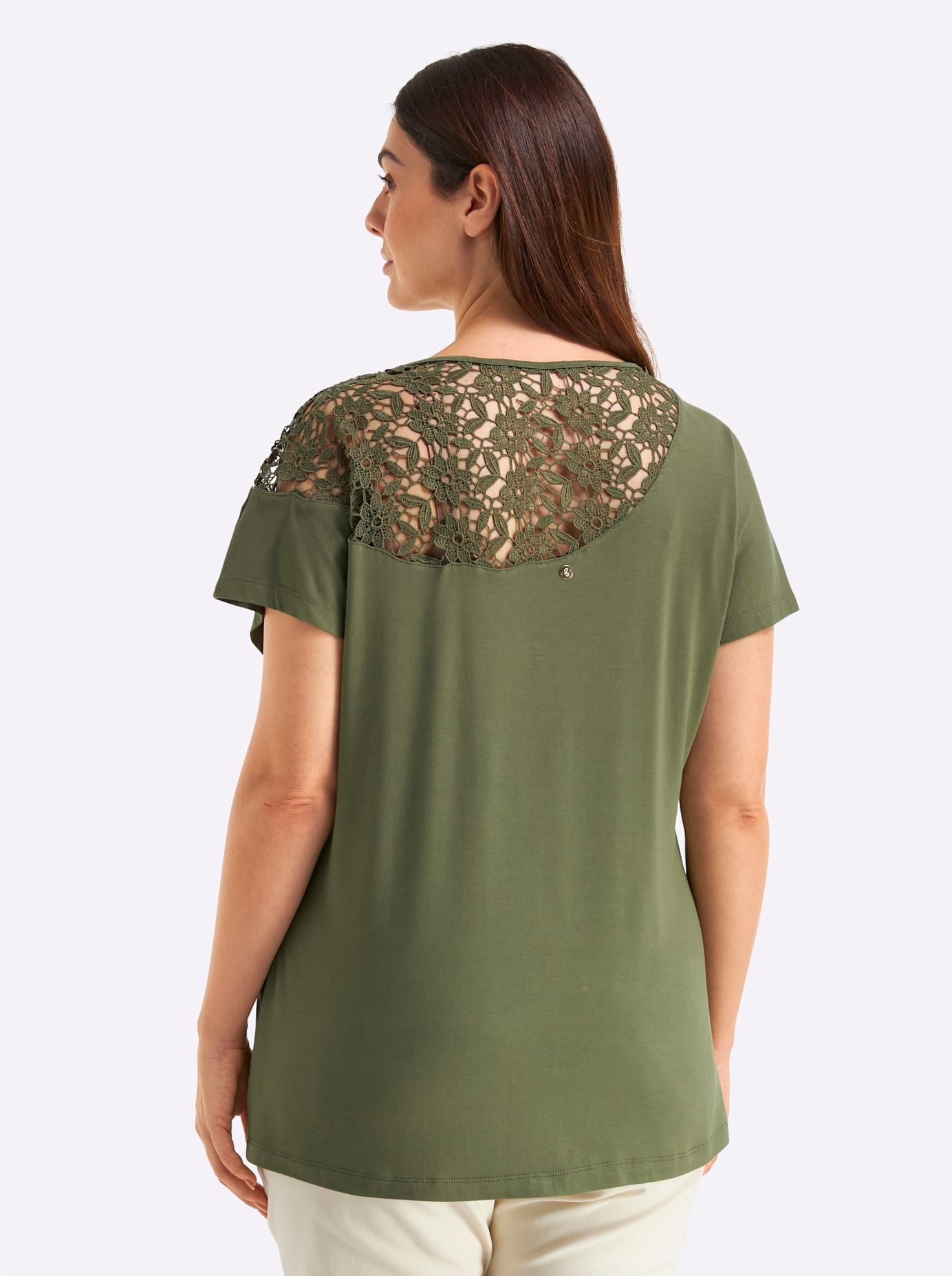 Sheego Rundhalsshirt »Halbarmshirt« 1