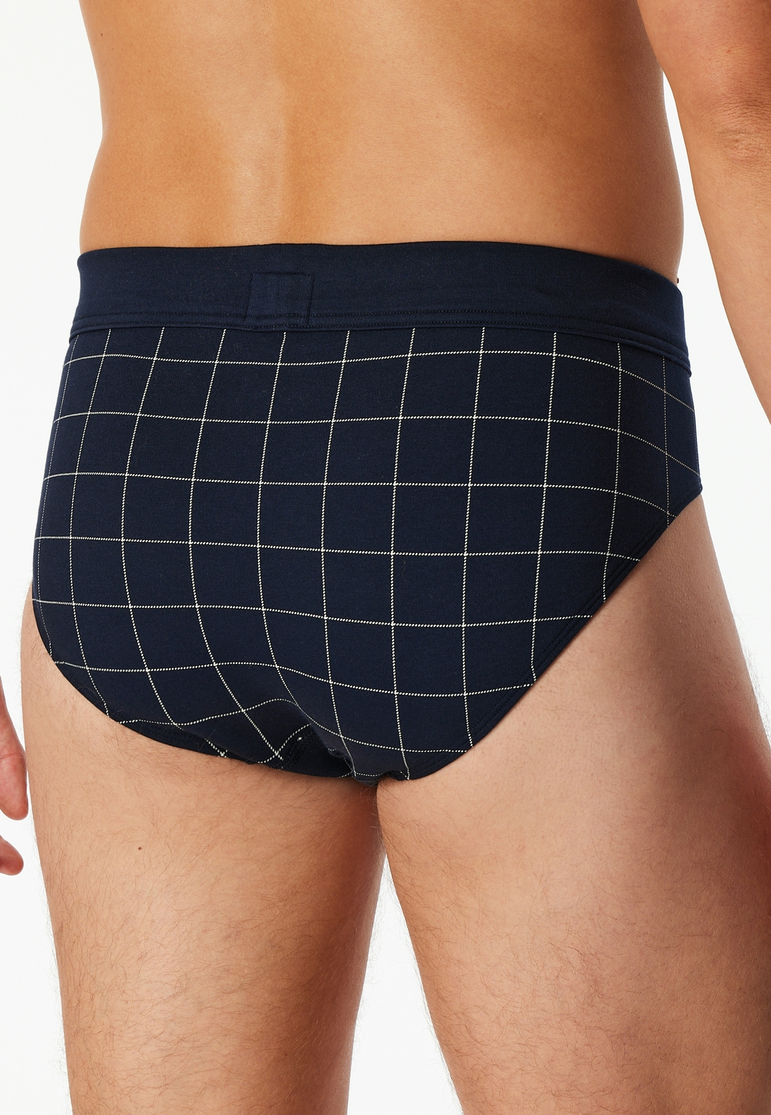 Schiesser Minislip »Fine Interlock« kariert, ohne Eingriff, softer Bund