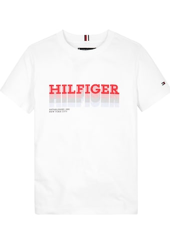 T-Shirt »FADE HILFIGER TEE S/S«, Kinder bis 16 Jahre