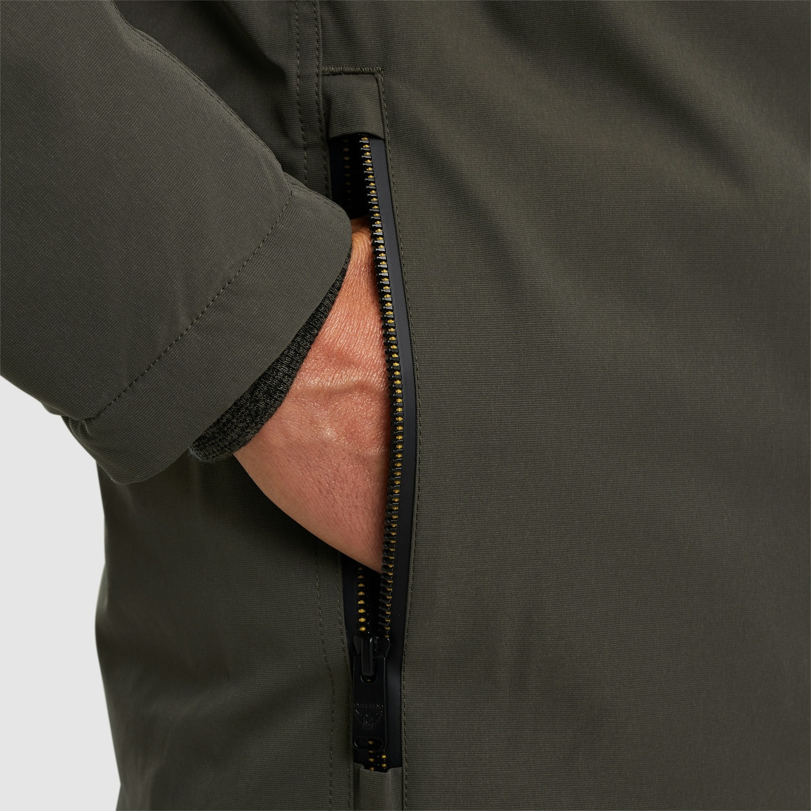 PME LEGEND Outdoorjacke »Semi long jacket STEARPACKER Ottoman«, mit Kapuze, mit Kapuze