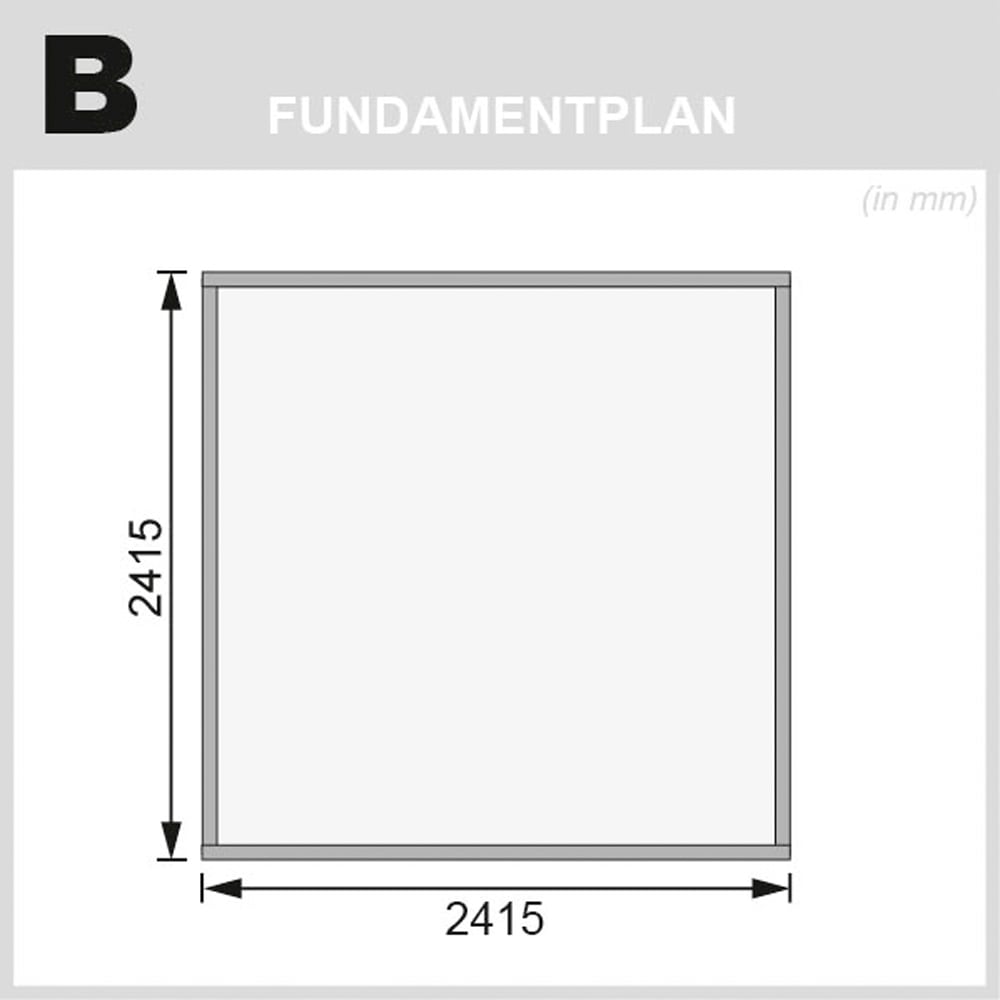 Karibu Gartenhaus »Stockach 4« anthrazit, naturbelassen oder terragrau