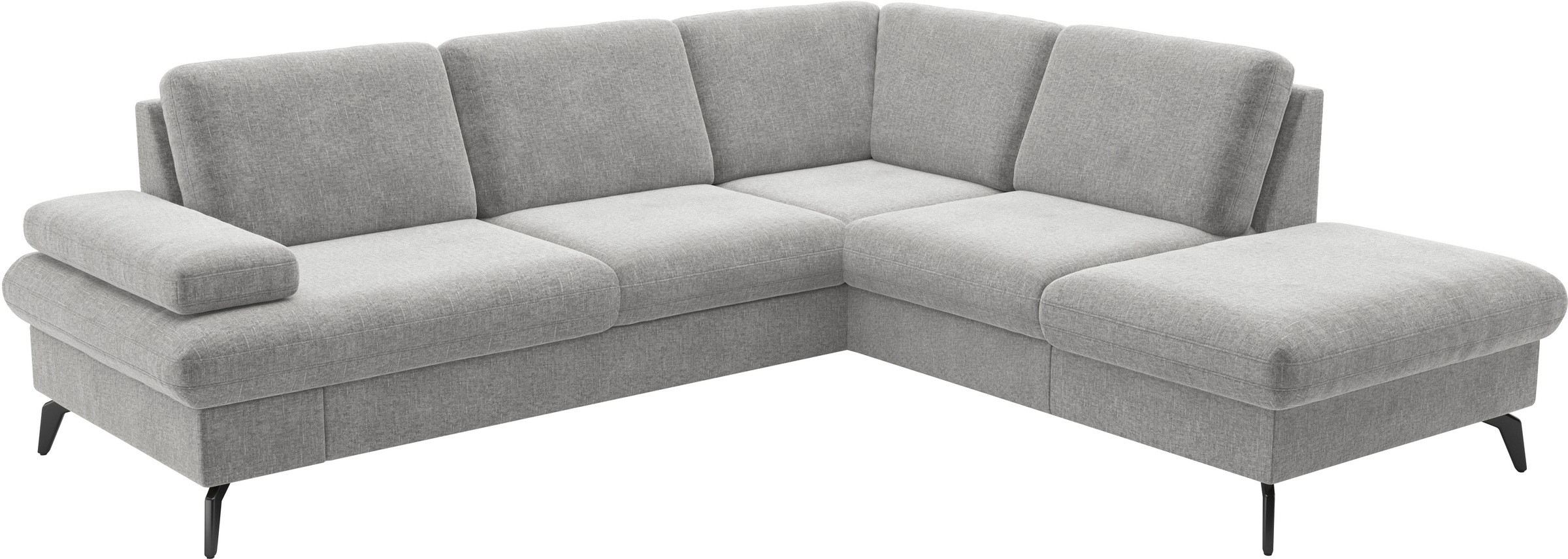 sit&more Ecksofa »Morris Jubi L-Form«, inkl. Armteilfunktion und 1 Zierkissen, wahlweise mit Bettfunktion