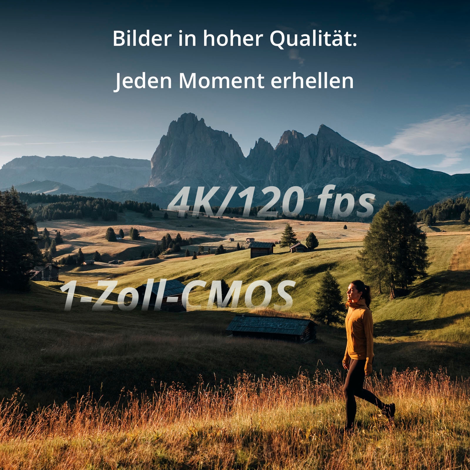 DJI Camcorder »Osmo Pocket 3 Kreativ Combo« 4K Ultra HD Bluetooth