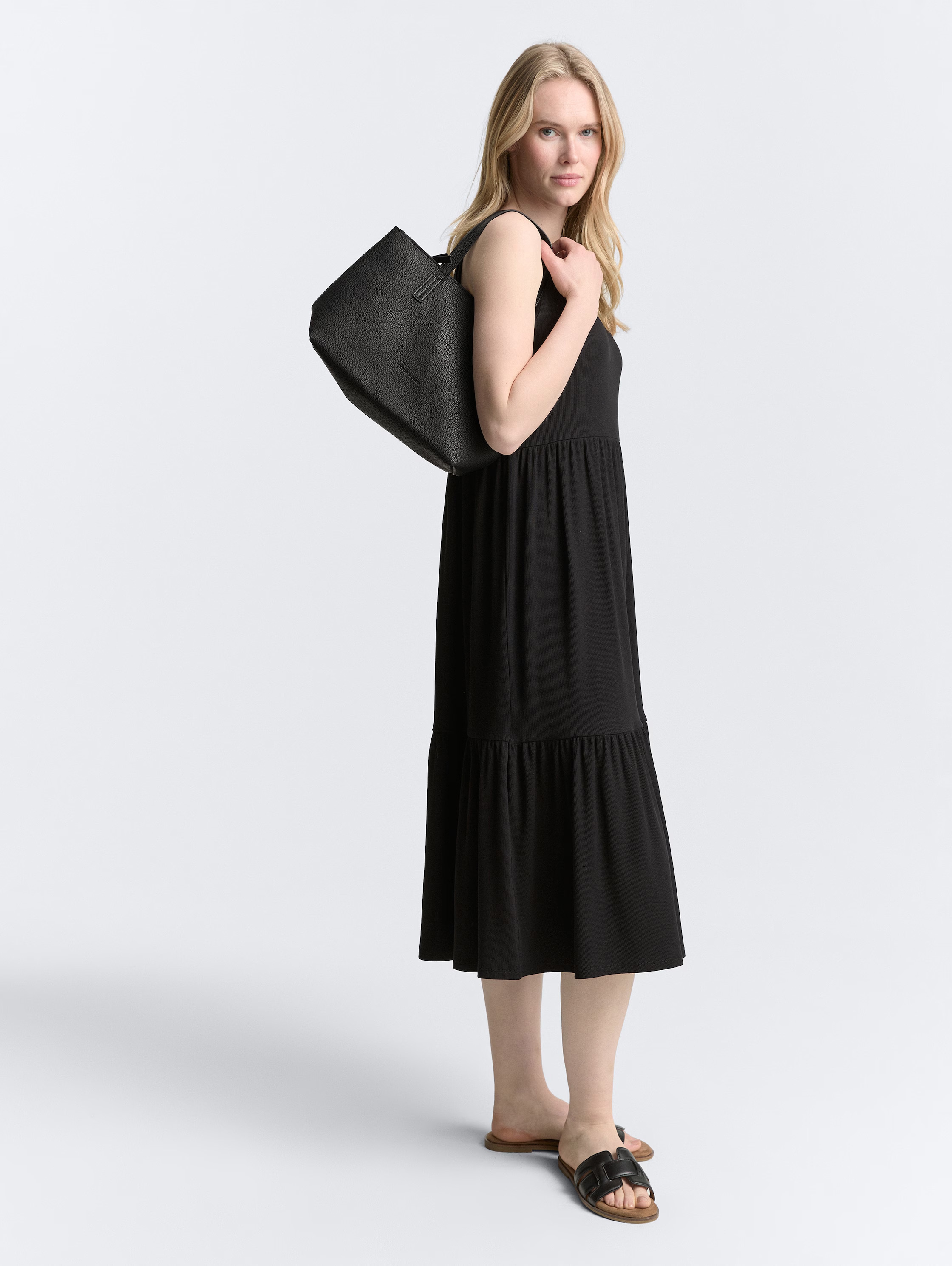 TOM TAILOR Shopper »Marla« aus fein genarbtem Lederimitat außen und weichem Suede-Imitat Futter