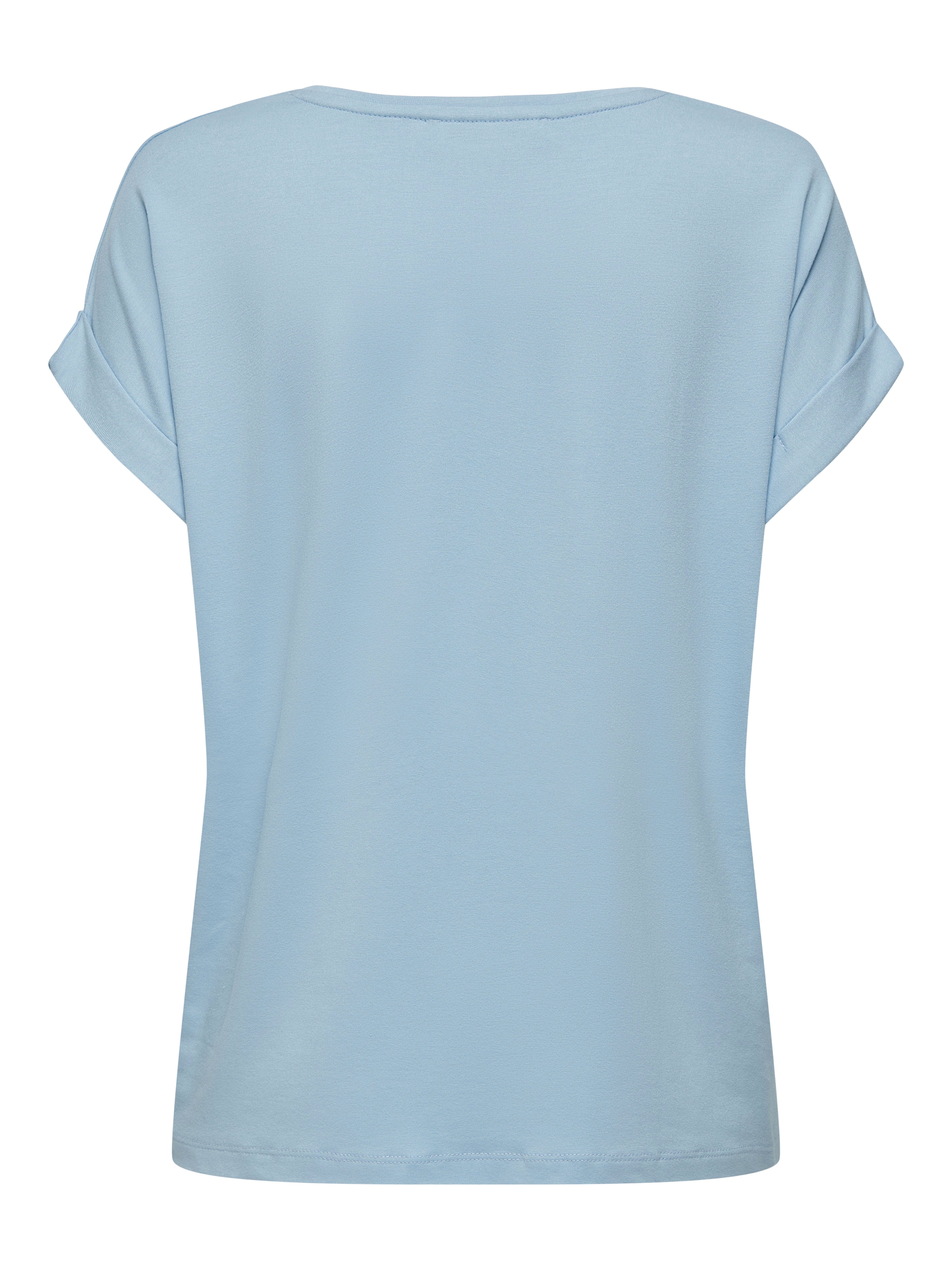 ONLY T-Shirt »ONLMOSTER S/S O-NECK TOP NOOS JRS«, mit Aufschlag am Arm