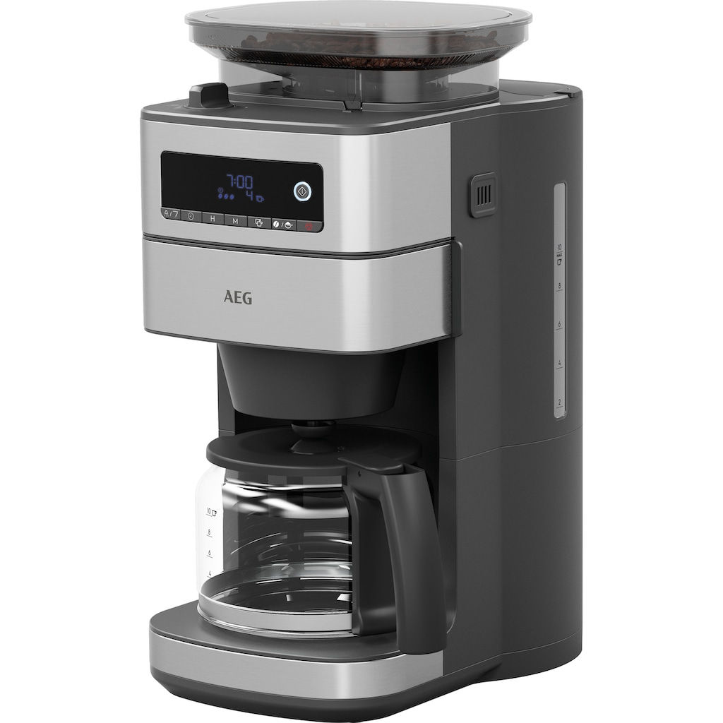 AEG Kaffeemaschine mit Mahlwerk »CM6-1-5ST Gourmet 6«, 1,25 l Kaffeekanne, Papierfilter, 1x4