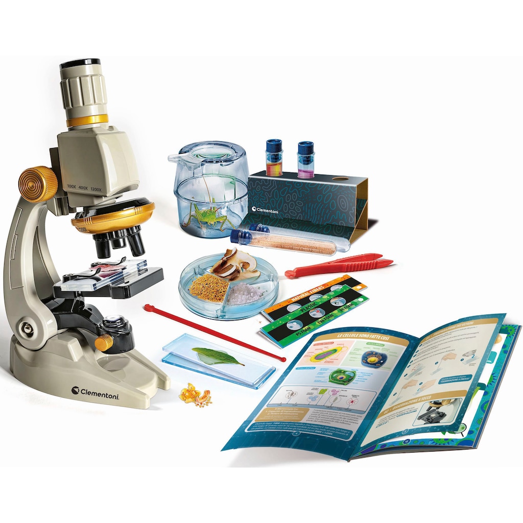 Clementoni® Experimentierkasten »Galileo, Mein Mikroskop Deluxe«
