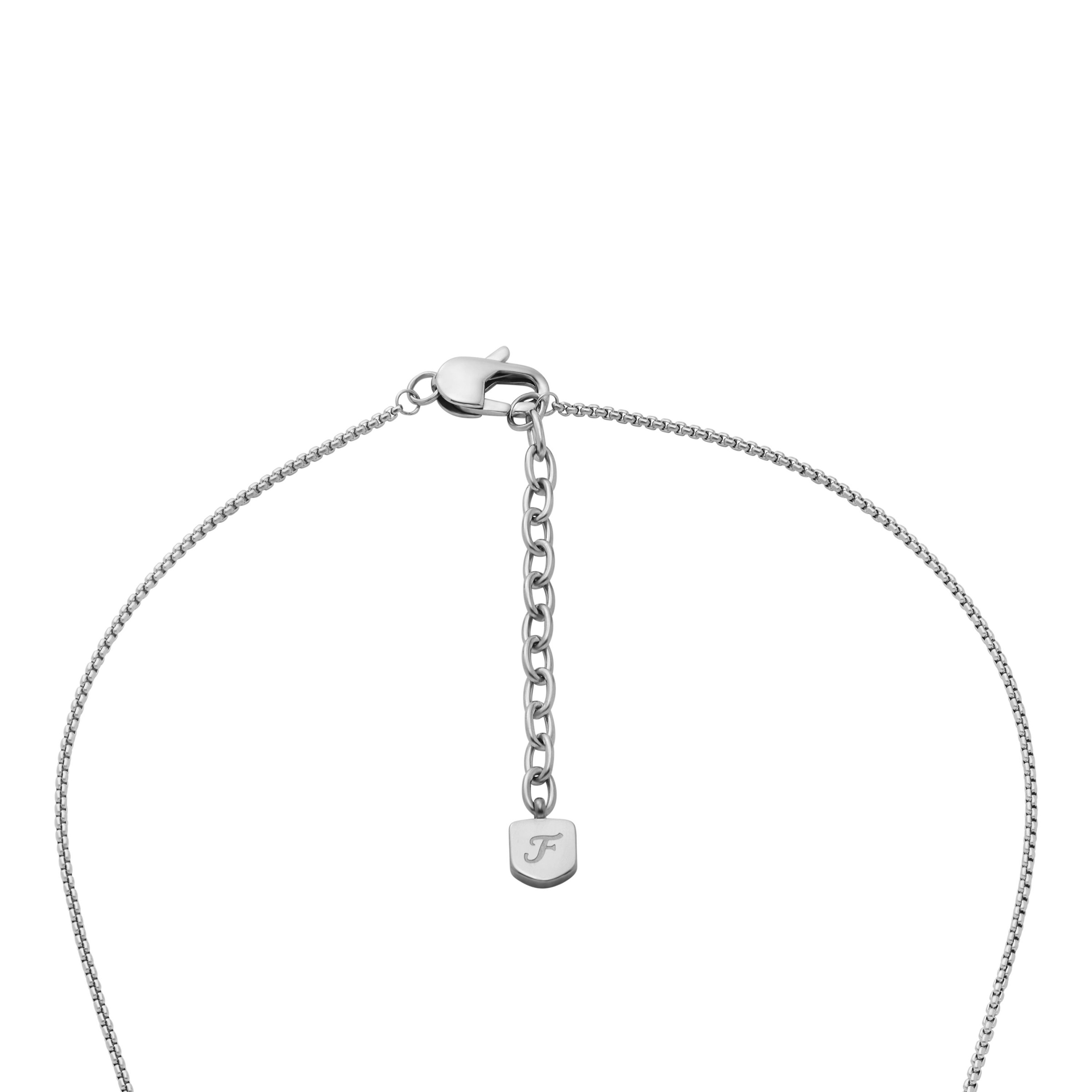 Fossil Kette mit Anhänger »Schmuck Geschenk Edelstahl KNOX«