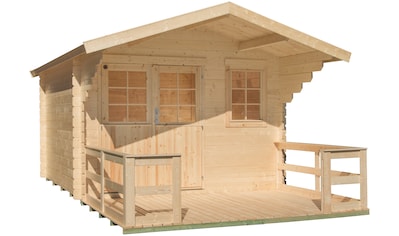 Gartenhaus »Kallenberg 2«, (Set), mit Terrasse, Vordach und Fußboden