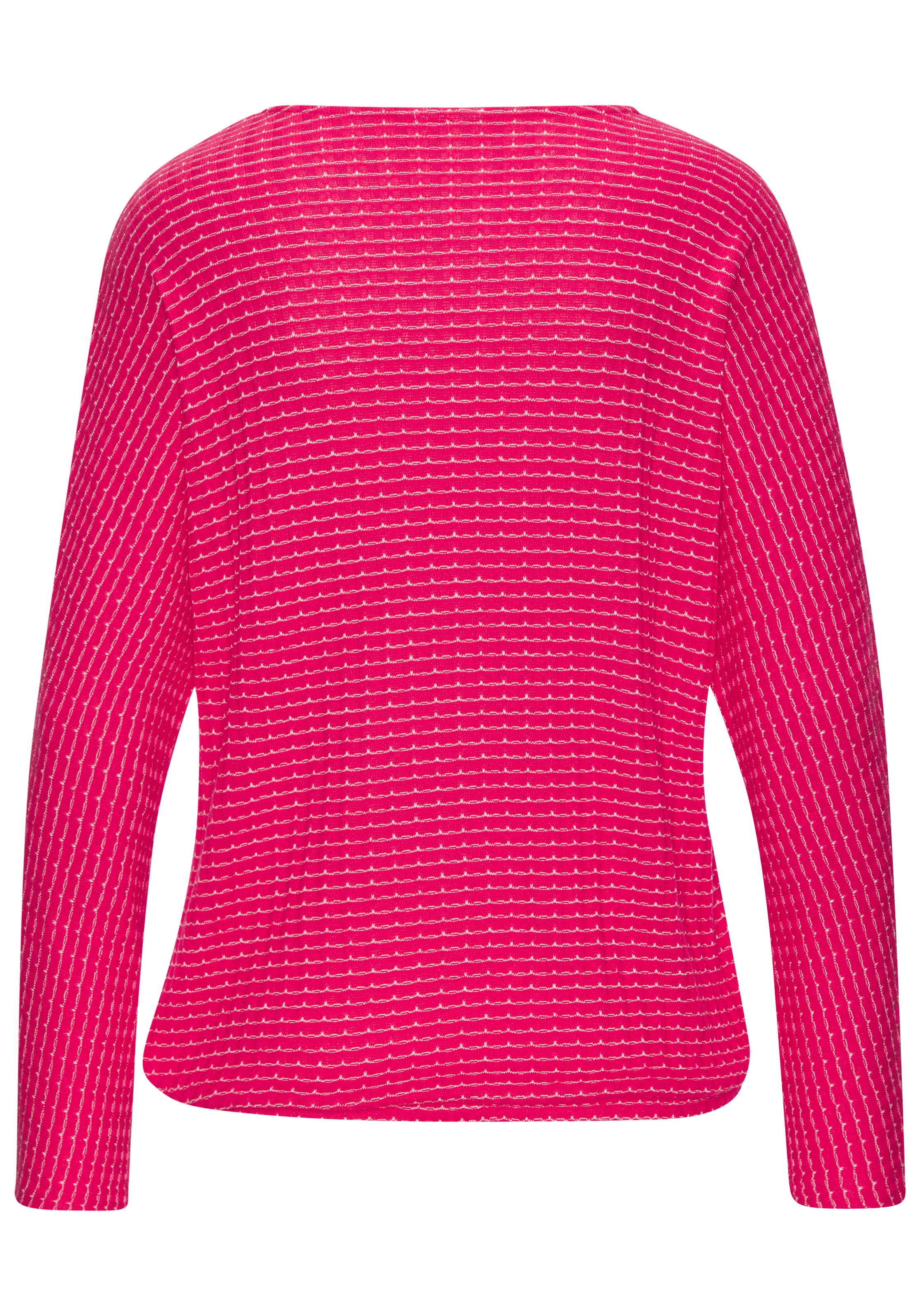 Vivance Langarmshirt »aus strukturierter Strickqualität« mit Gummizug im Bund