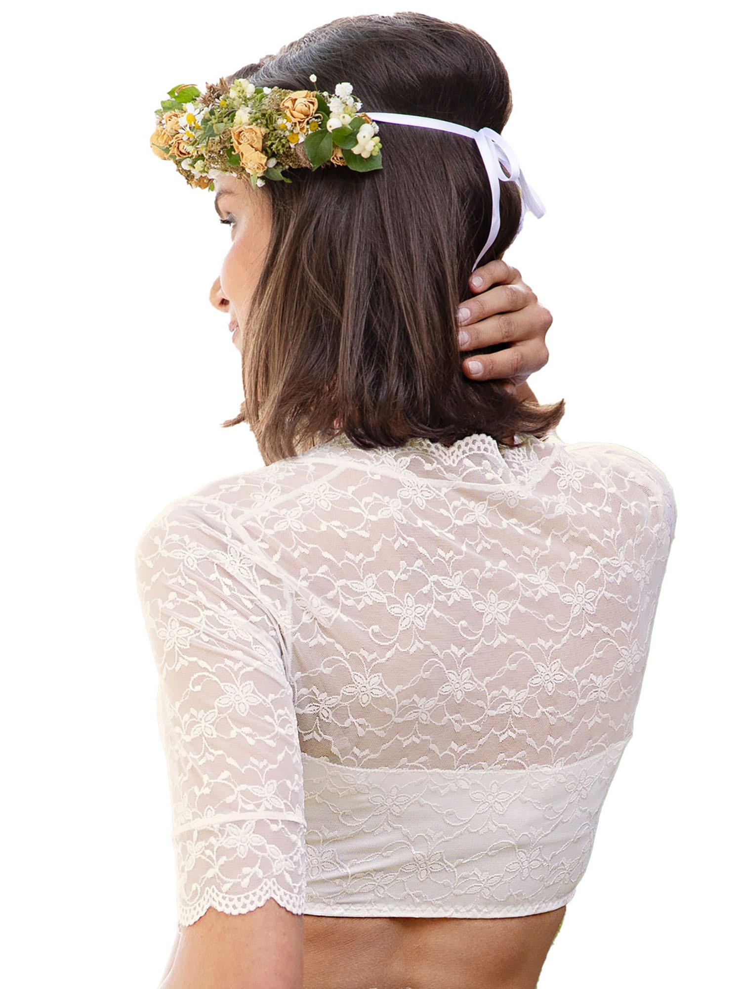 Nina Von C. Dirndlbluse »Dirndlbluse halbarm Doris«